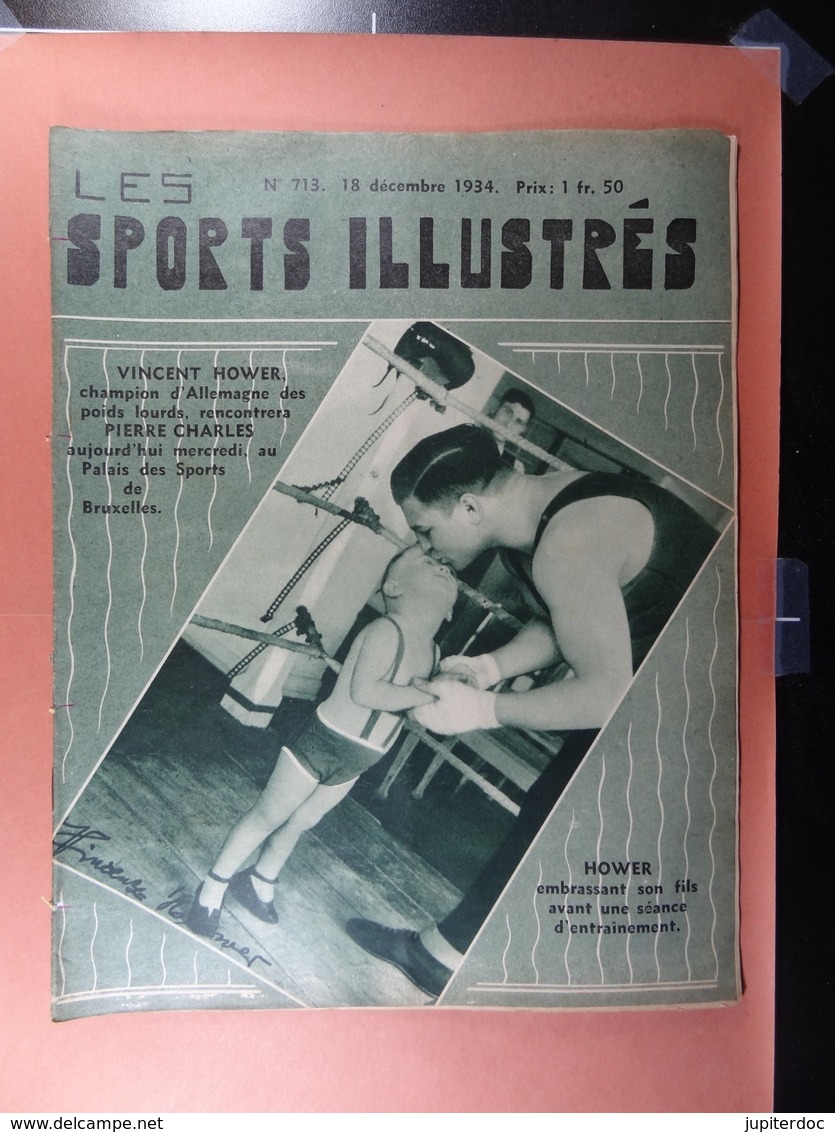 Les Sports Illustrés 1934 N°713 Hower-Charles Bruges Godfrey-Le Marin Honorez Football Seynaeve Arlet - Sport