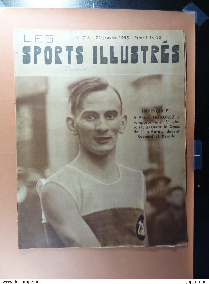 Les Sports Illustrés 1935 N°718 Honorez Malines-White Star Bruxelles Thil Football Van Hauwaert Miller Godfrey - Sport