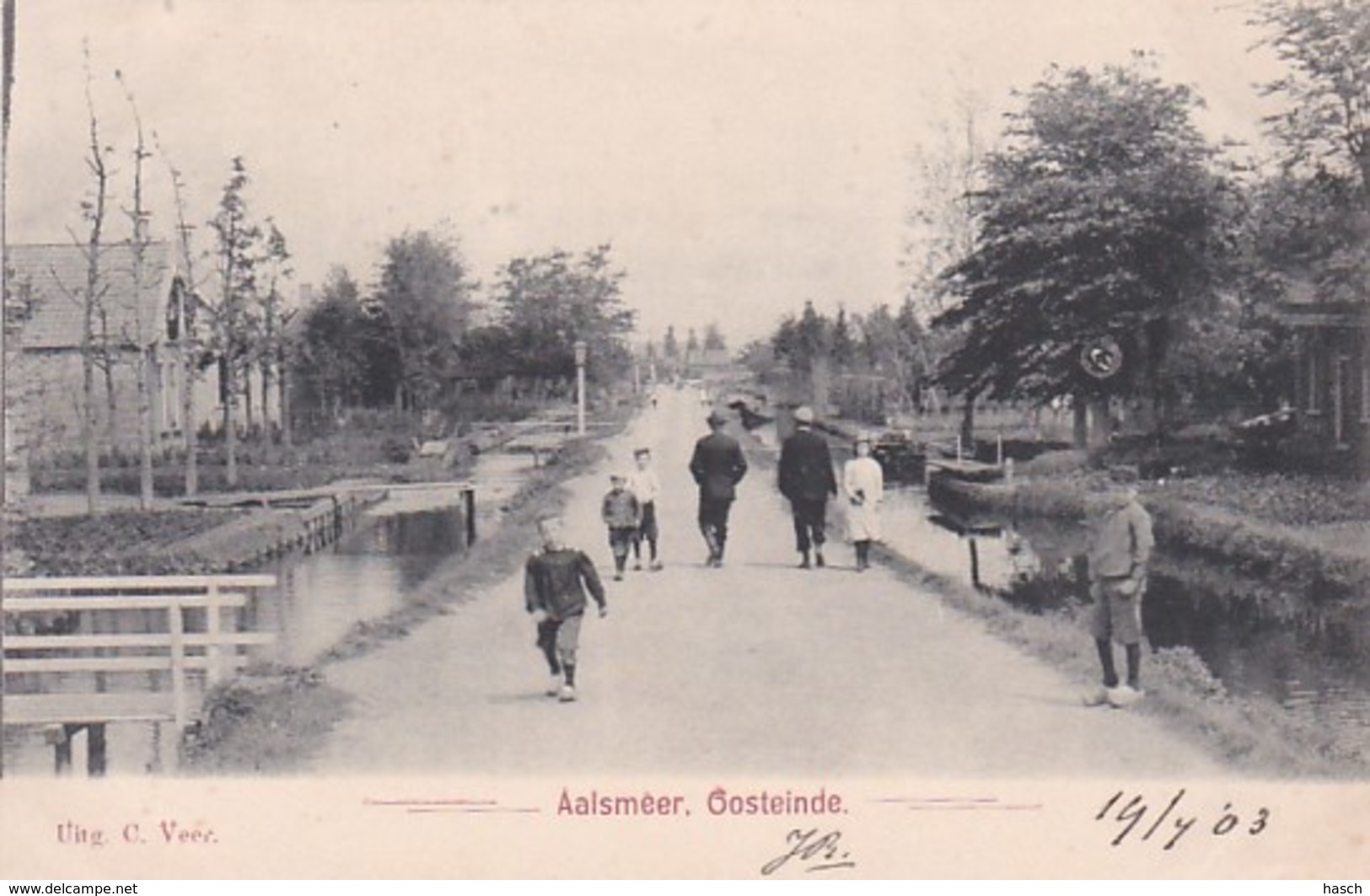 3575	328	Aalsmeer, Oosteinde (poststempel 1903) - Aalsmeer
