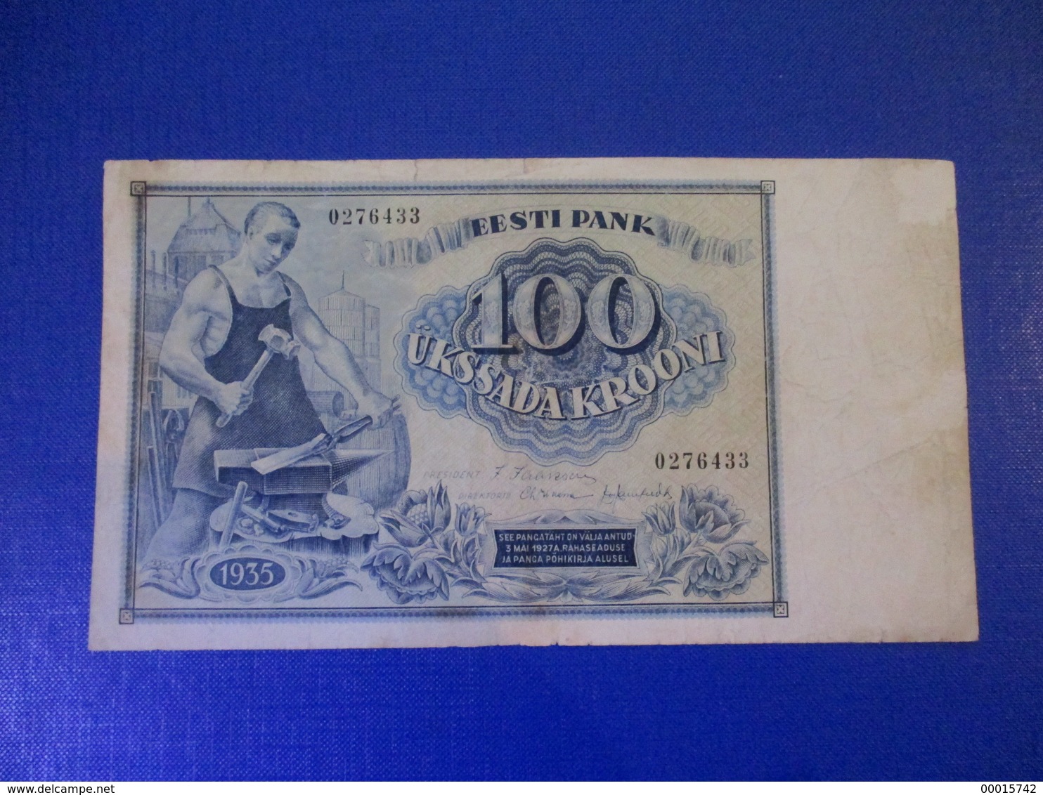 ESTONIA 100 KROONI 1935 - Estonia