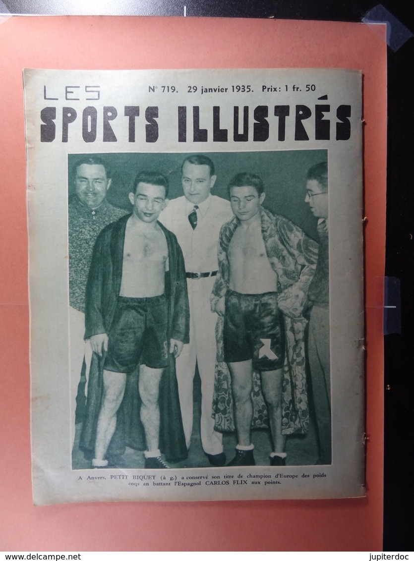 Les Sports Illustrés 1935 N°719 6 jours Bruxelles Gand Lutte Boxe Football Anvers Gand Petit Biquet Flix