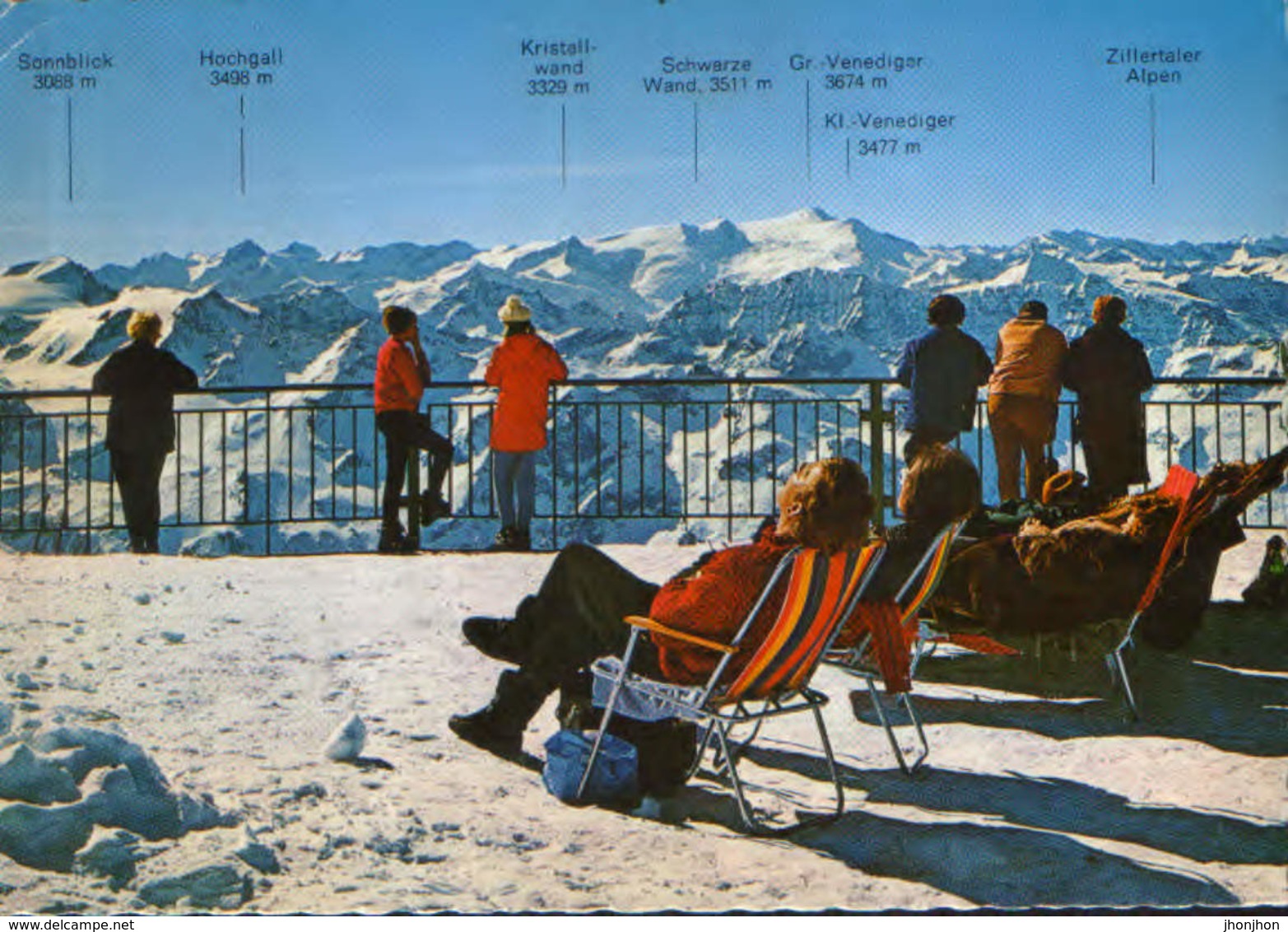 Ostereich - Postcard Used 1970  - Kaprun - View From The Terrace Of The Summit Restaurant Kitzsteinhorn - 2/scans - Kaprun