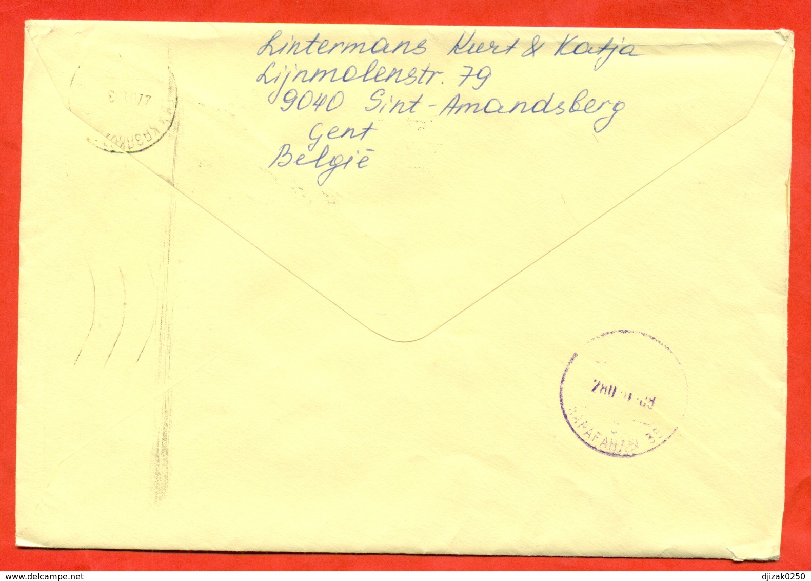 Belgium 2003.The Envelope  Past Mail. - Brieven En Documenten