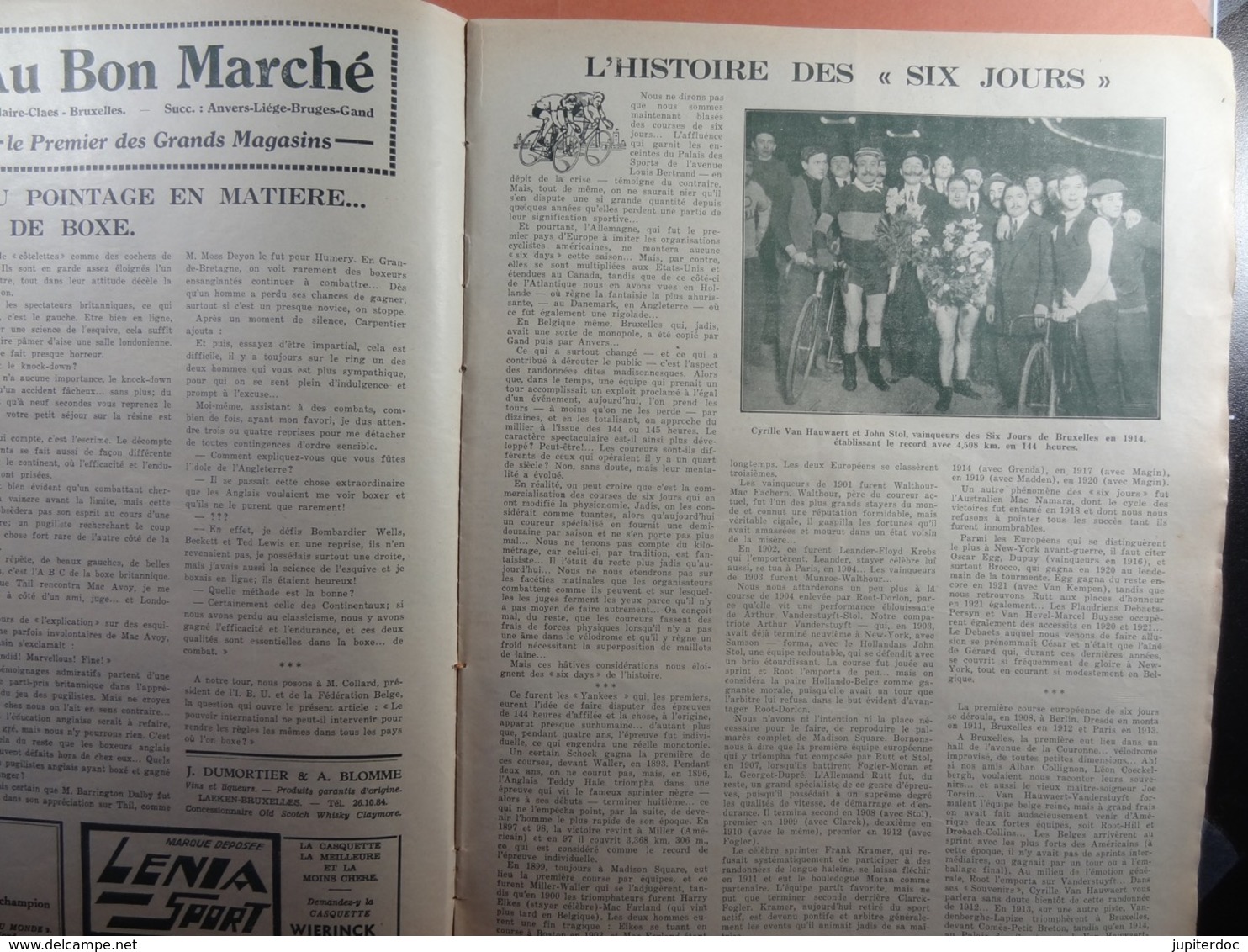 Les Sports Illustrés 1935 N°720 Malines Kaers Ronsse Cyclo-cross Six Jours Bruxelles Van Hauwaert Football Le Marin - Sport