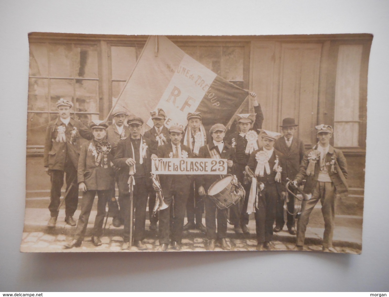 02 TRELOUP, TRELOU SUR MARNE,  CARTE PHOTO CLASSE 1923 - Autres & Non Classés