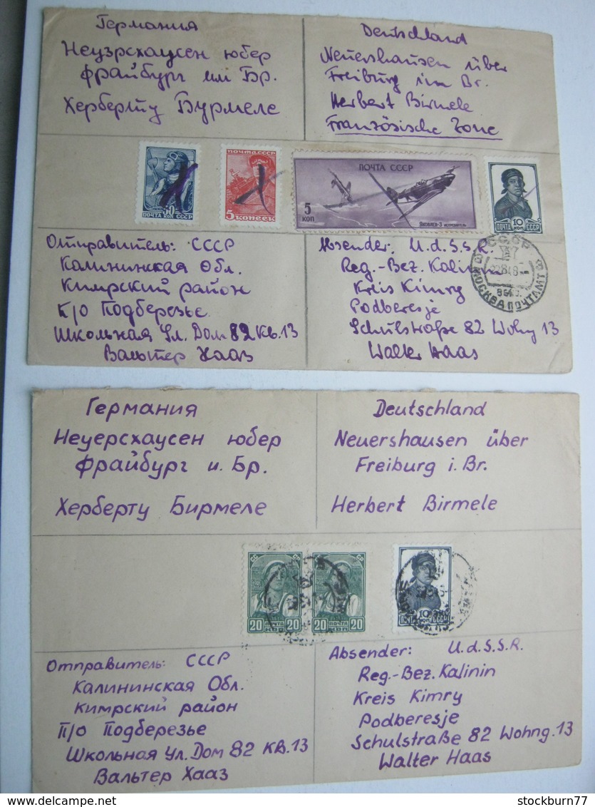 1948 , 2 Briefe Aus Dem Kreis Königsberg Nach Deutschland - Brieven En Documenten