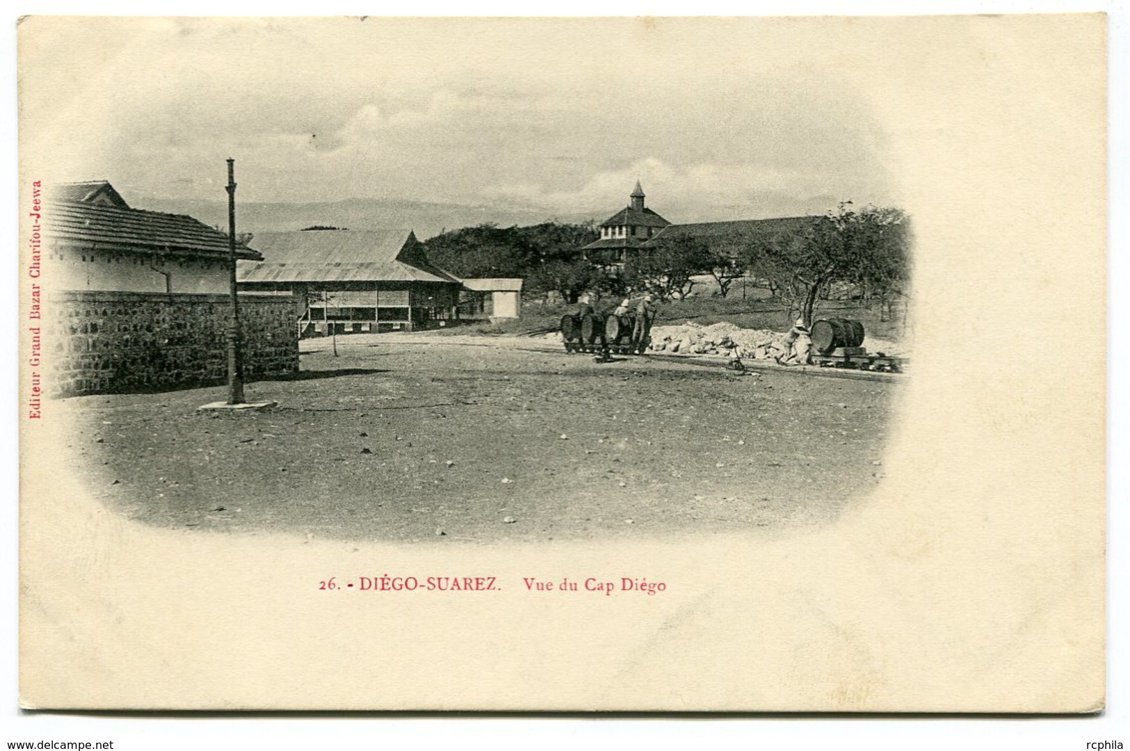 RC 14761 MADAGASCAR 1906 - 5c ZEBU OBL DIEGO SUAREZ POUR LA FRANCE TB - Lettres & Documents