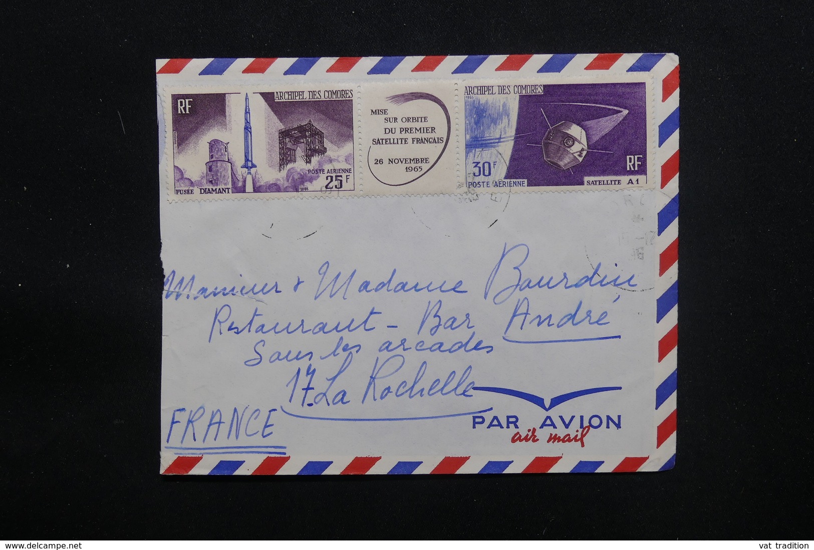 COMORES - Enveloppe De Moroni Pour La France En 1966 Affranchissement Plaisant - L 48749 - Storia Postale