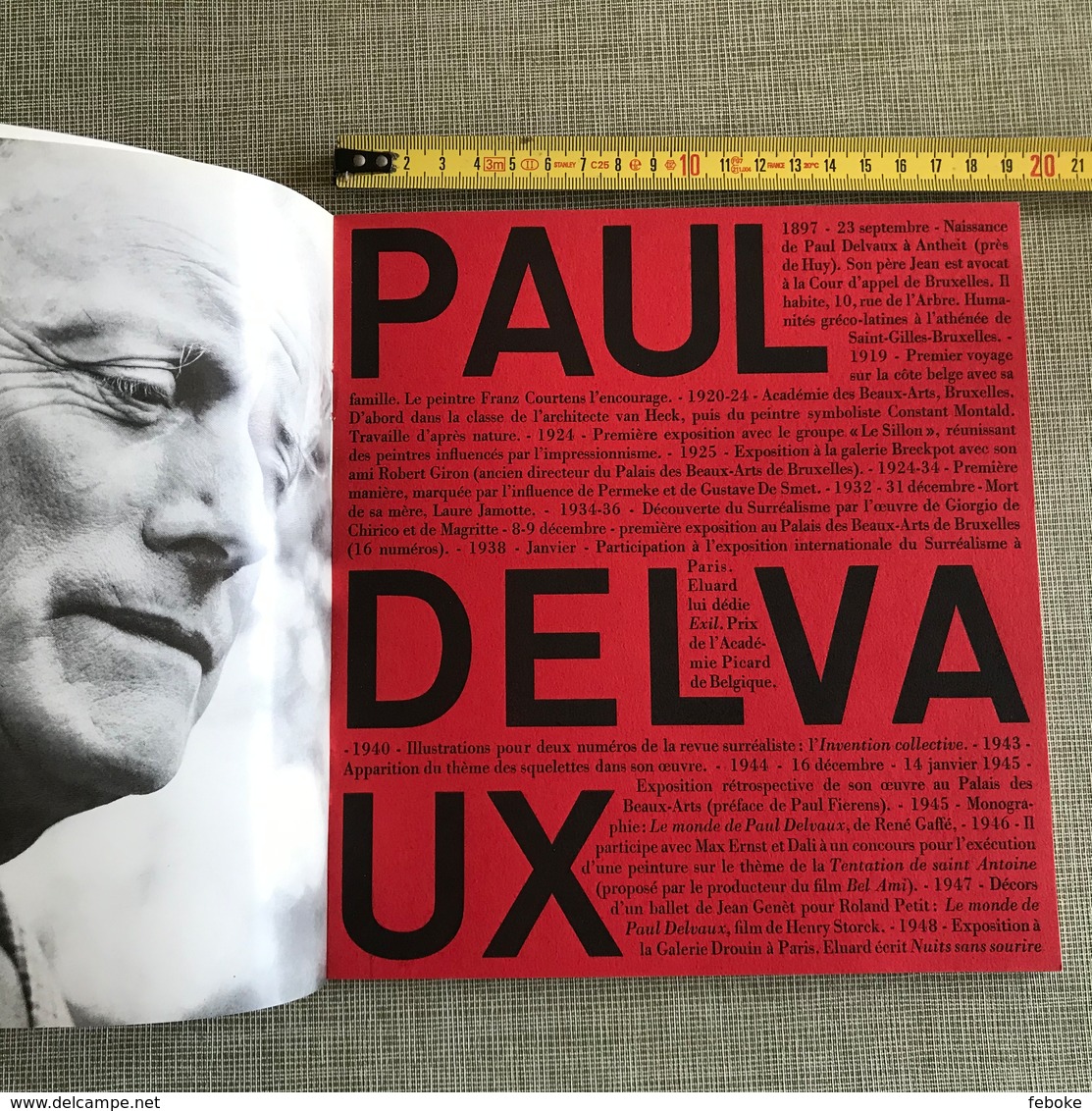 PAUL DELVAUX CATALOGUE SIGNE EXPOSITION AU MUSEE D’IXELLES 1967 - Kunst