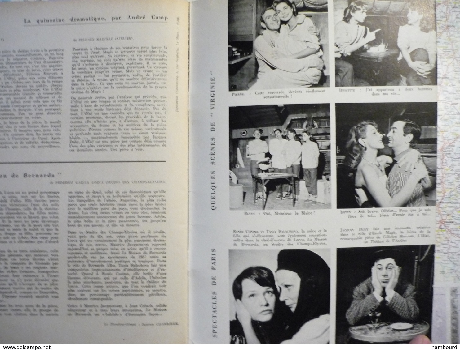 L'Avant-Scène Femina-Théâtre lot de 29 numéros consécutifs N°142 à 170 Années 1956-1958