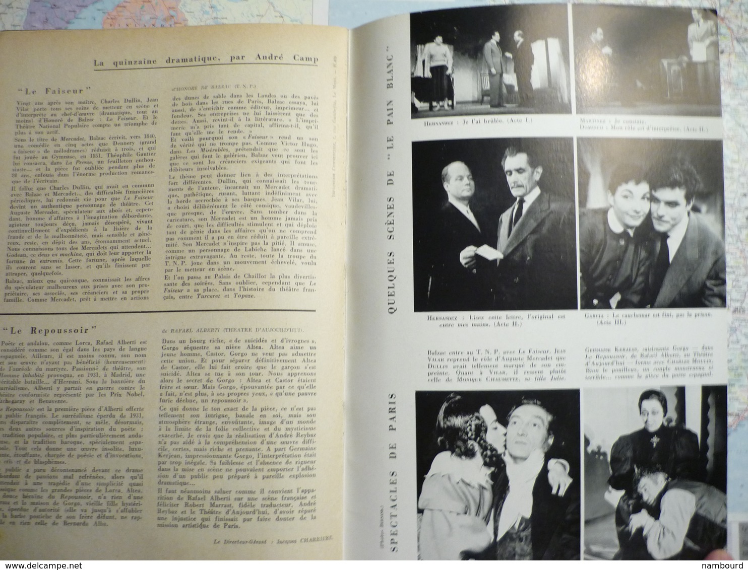 L'Avant-Scène Femina-Théâtre lot de 29 numéros consécutifs N°142 à 170 Années 1956-1958