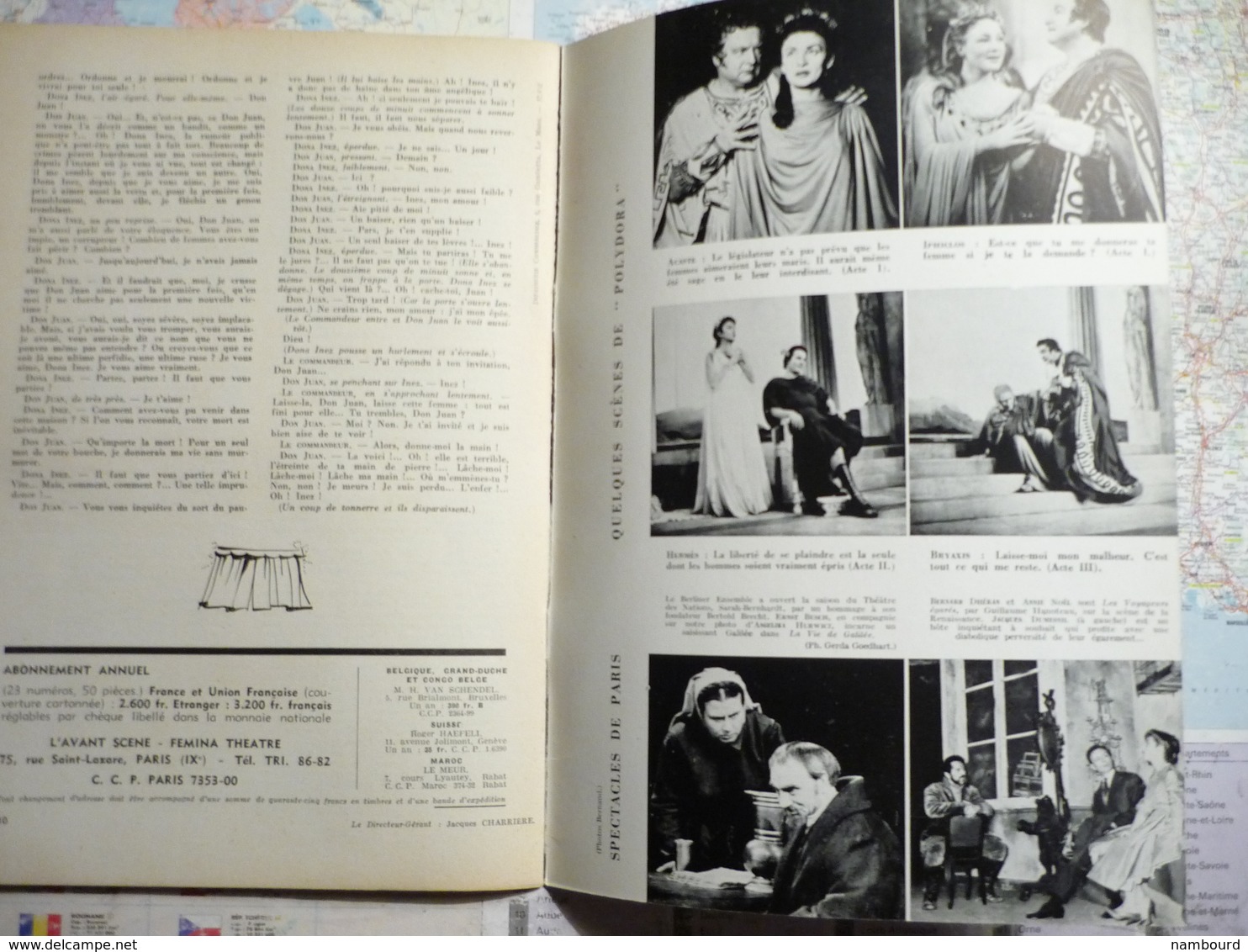 L'Avant-Scène Femina-Théâtre lot de 29 numéros consécutifs N°142 à 170 Années 1956-1958