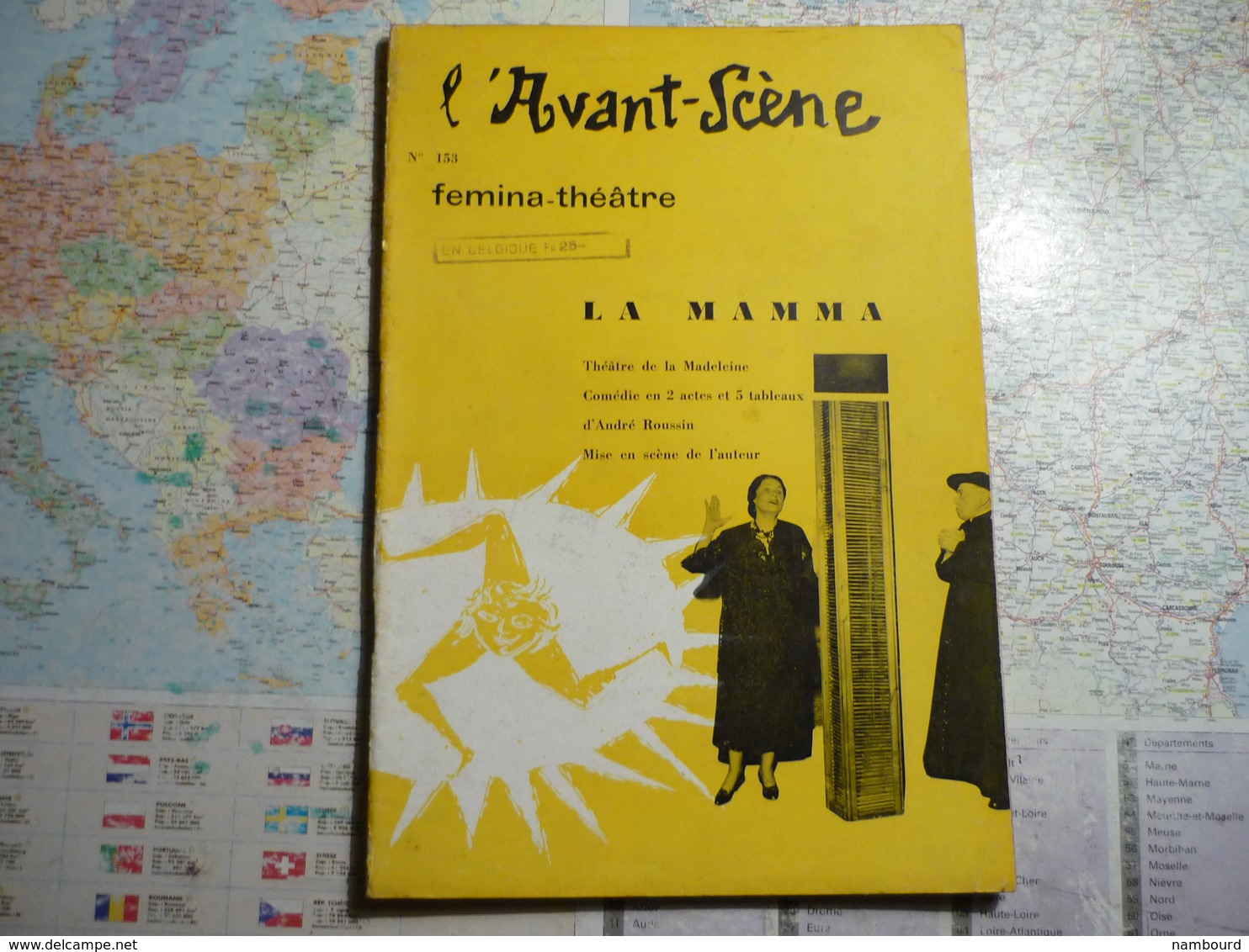 L'Avant-Scène Femina-Théâtre lot de 29 numéros consécutifs N°142 à 170 Années 1956-1958