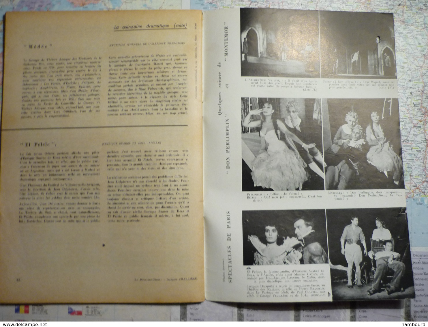 L'Avant-Scène Femina-Théâtre lot de 29 numéros consécutifs N°142 à 170 Années 1956-1958