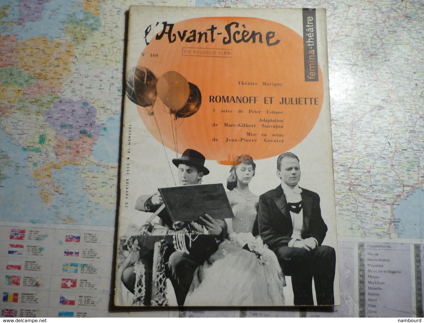 L'Avant-Scène Femina-Théâtre lot de 29 numéros consécutifs N°142 à 170 Années 1956-1958