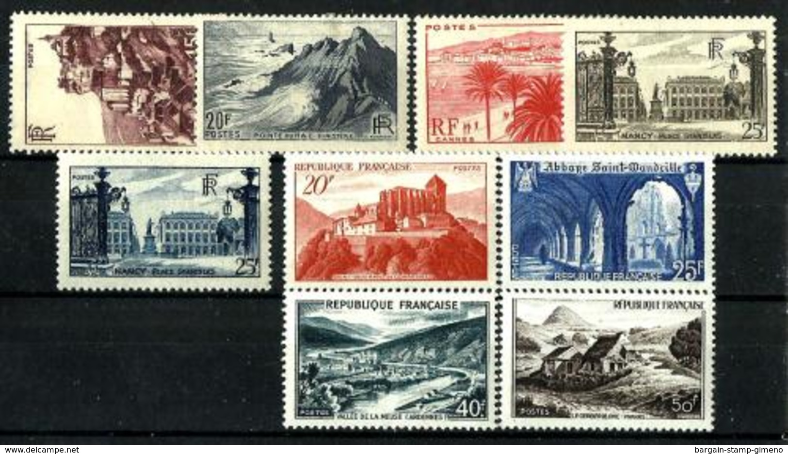 Francia Lote 4 Series Con Charnela. Cat.28€ - Unused Stamps