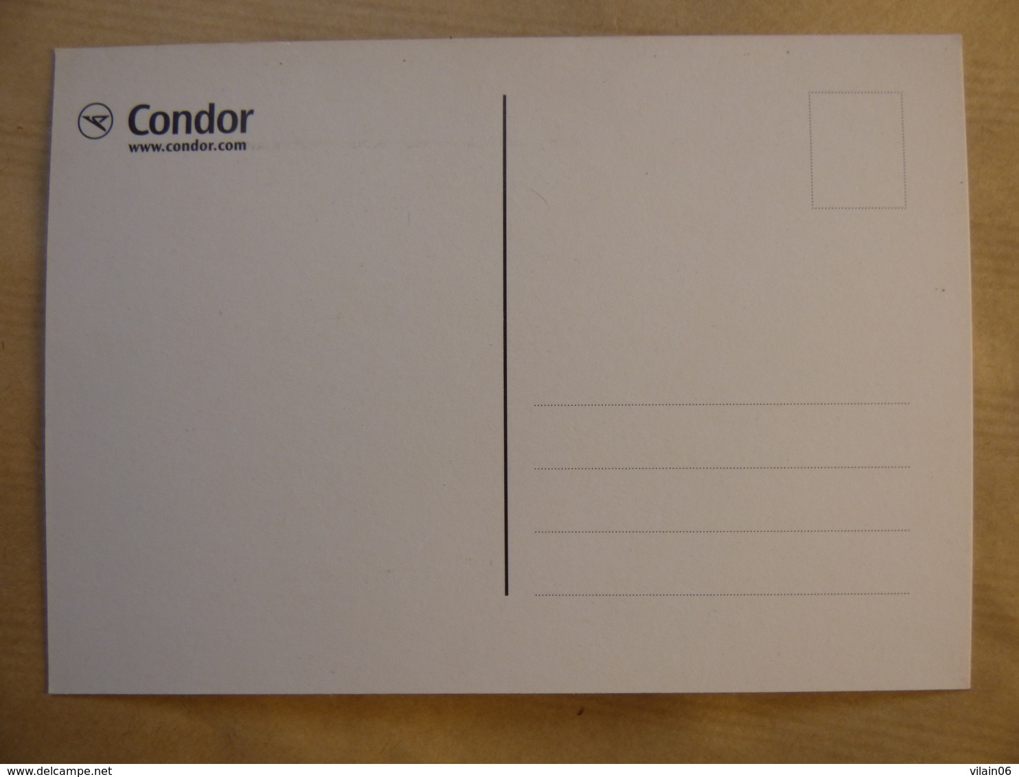 CONDOR  AIRBUS  A 320   AIRLINE ISSUE / CARTE COMPAGNIE - 1946-....: Modern Tijdperk