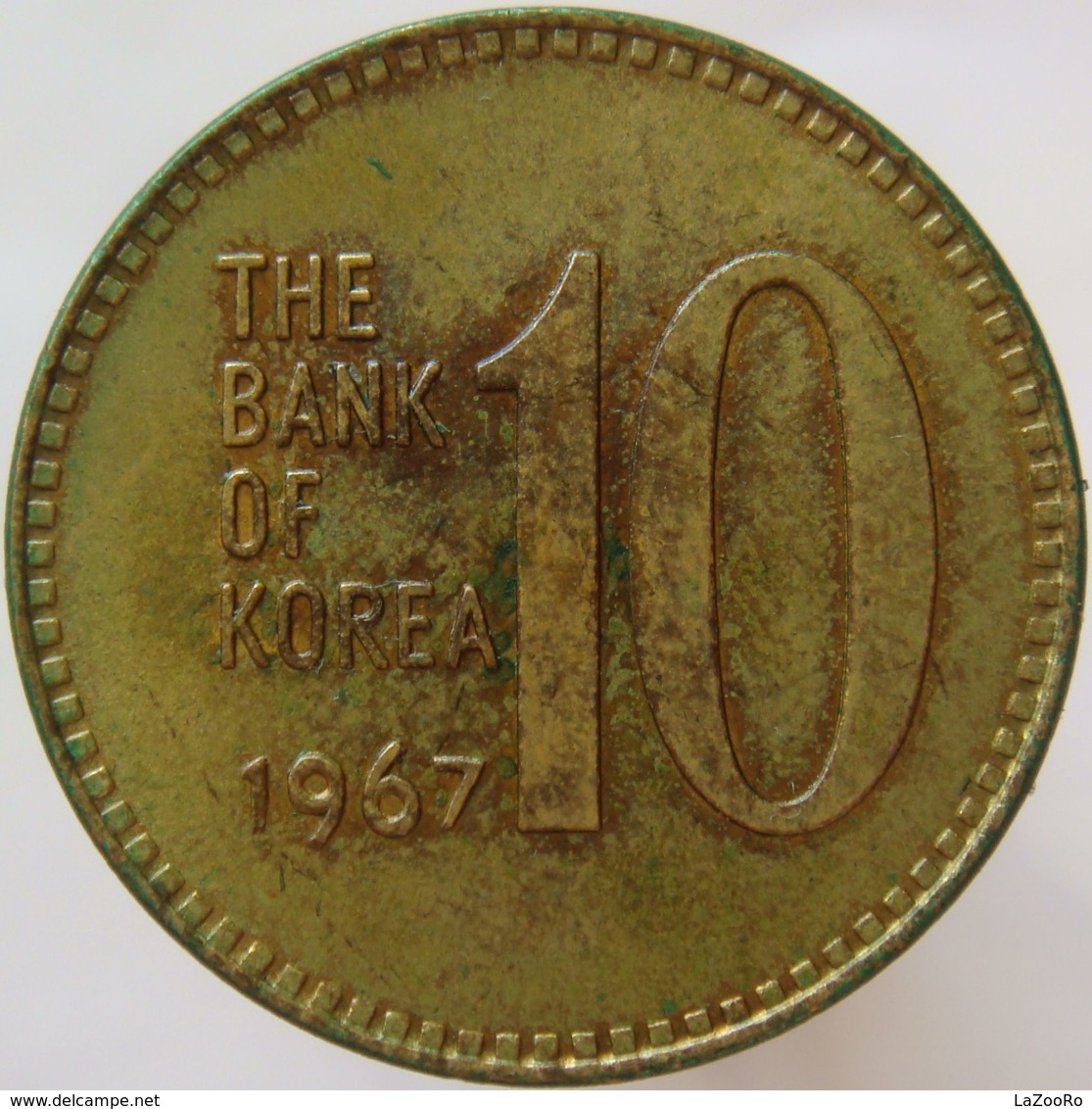 LaZooRo: Korea 10 Won 1967 UNC - Corée Du Sud