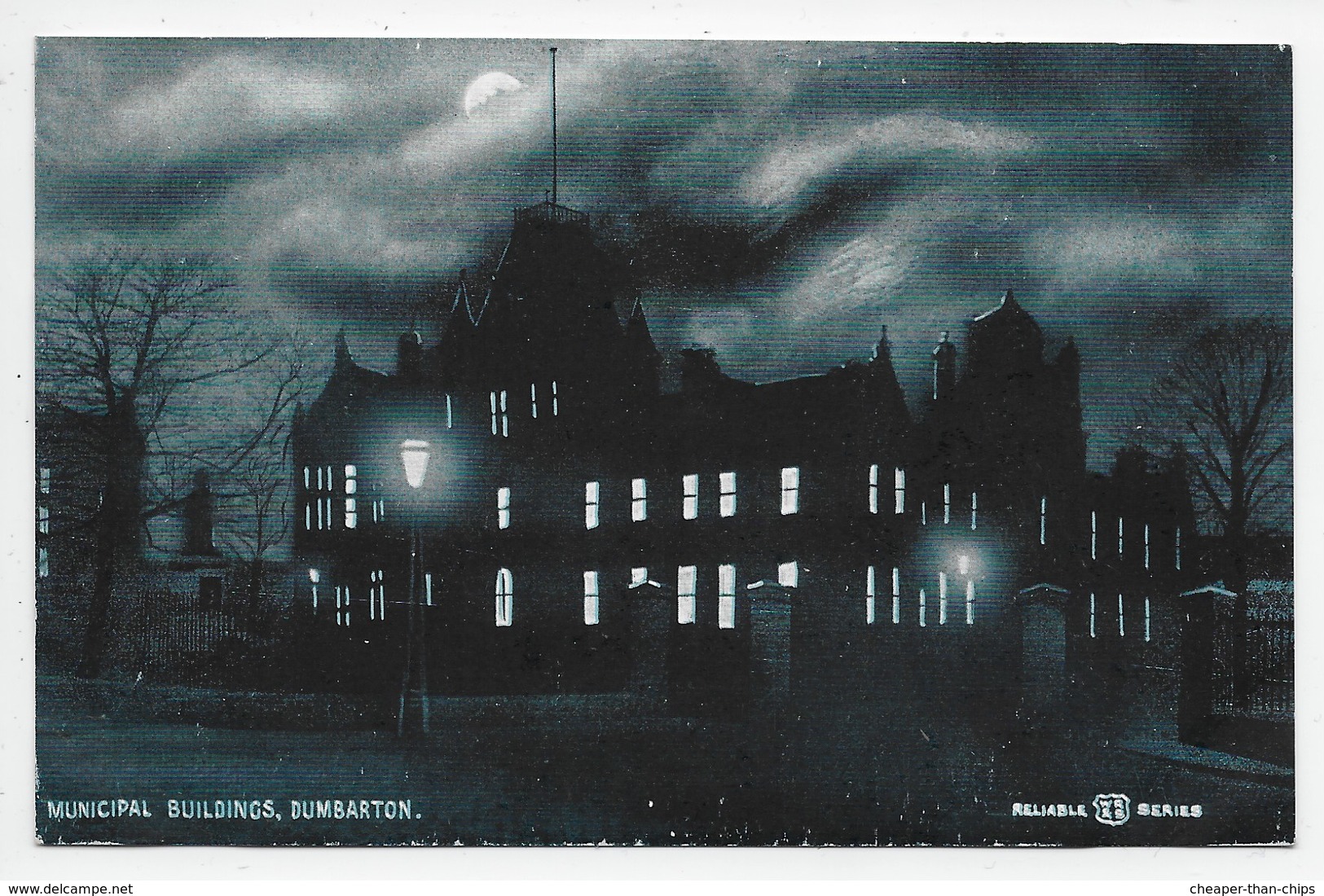 Municipal Buildings, Dumbarton - Reliable Moonlight Series - Dunbartonshire