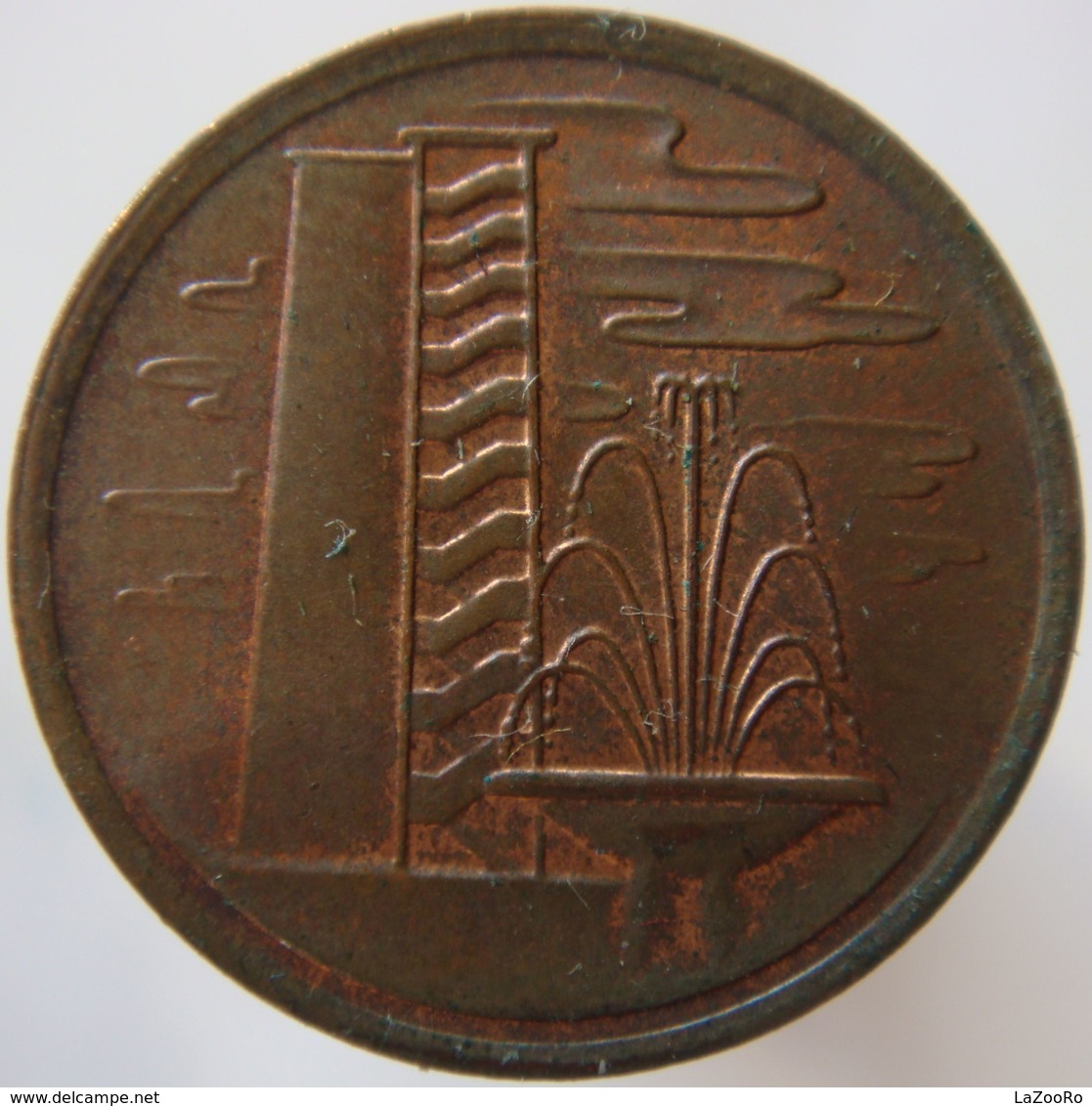 LaZooRo: Singapore 1 Cent 1980 UNC - Singapore