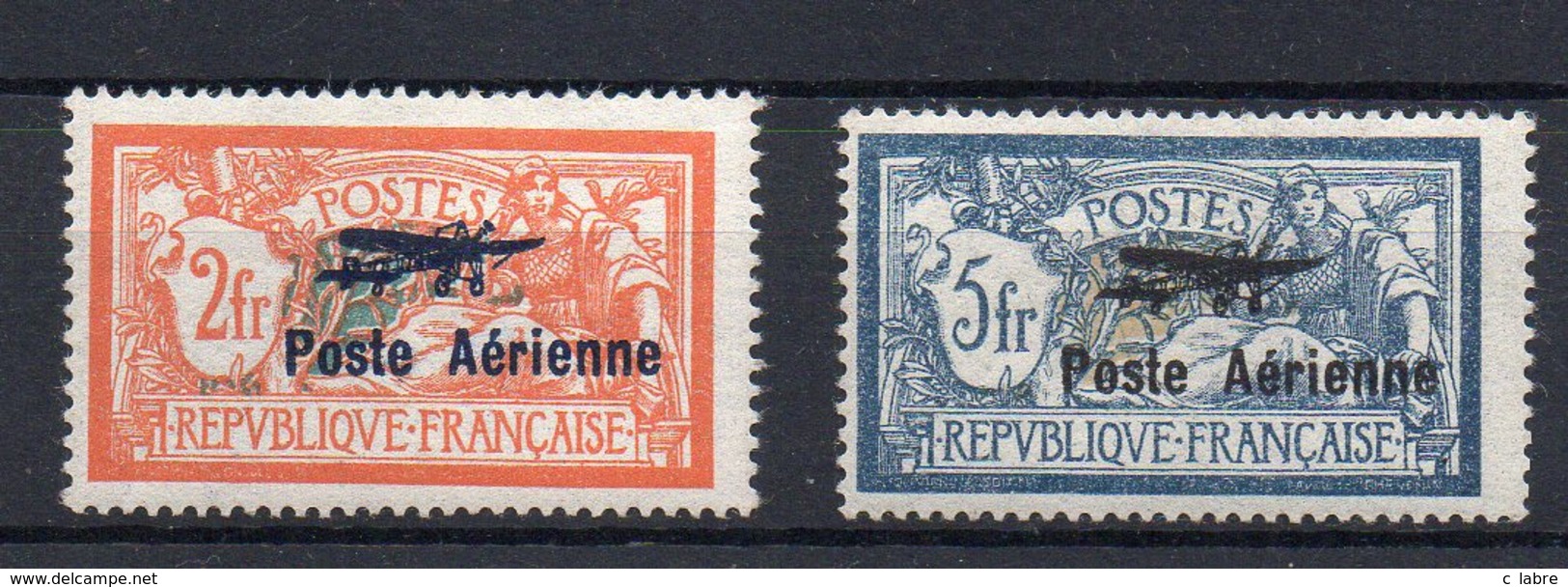 FRANCE :  PA .N°1 *. N° 2 * TB .1927 . SIGNE CALVES .  ( CATALOGUE YVERT ) . - Autres & Non Classés