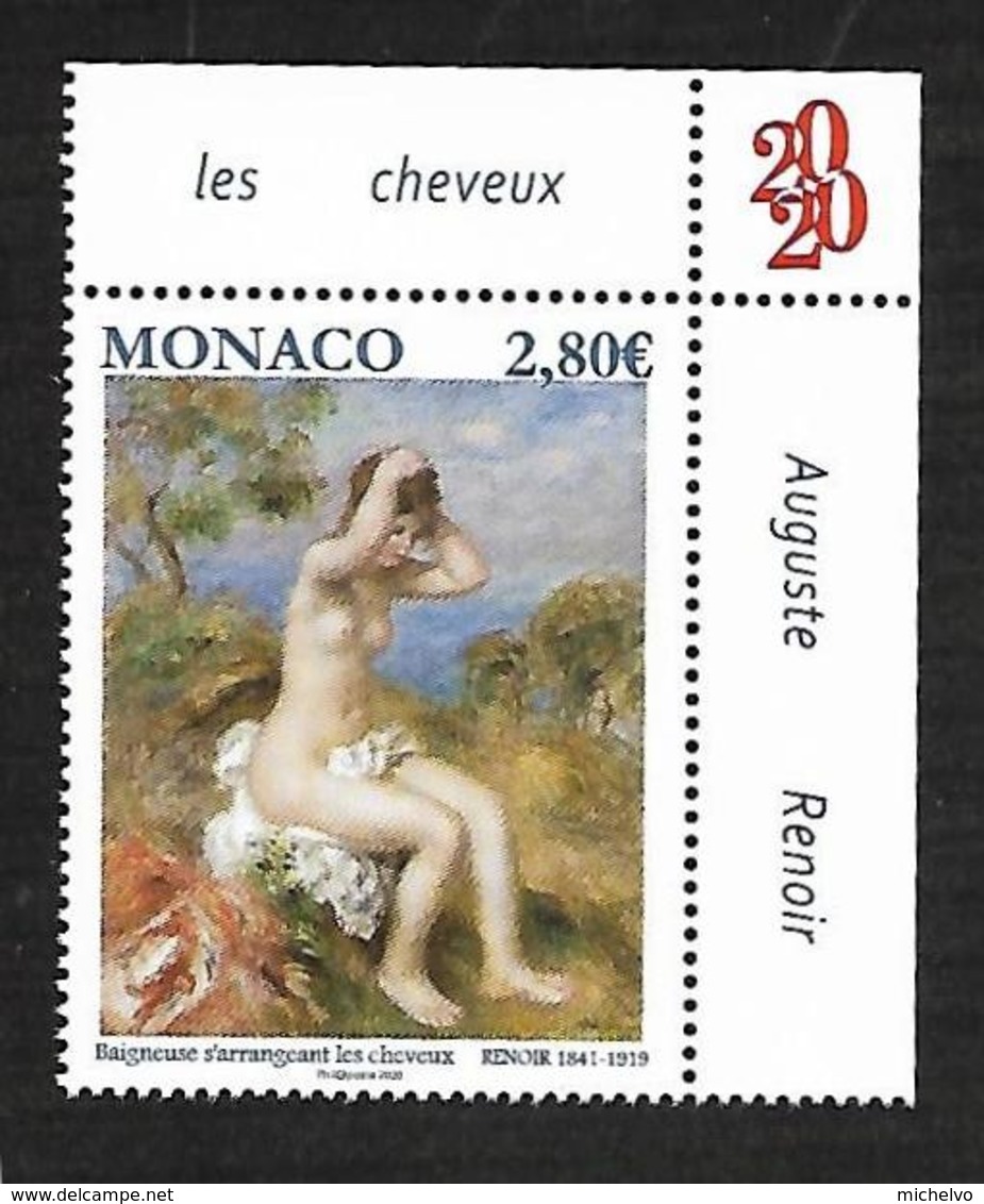 Monaco 2019 - «Le Nu Dans L'art» Baigneuse S'arrangeant Les Cheveux  Par Pierre-Auguste Renoir  ** - Nuovi