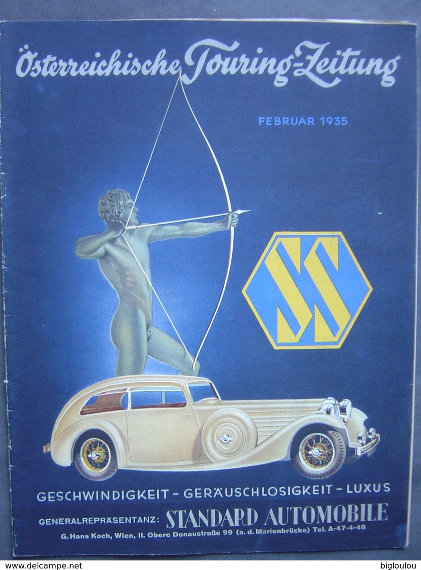 Österreichische Touring Zeitung - Februar 1935 - - Automobile SS-Wagen - Auto En Transport