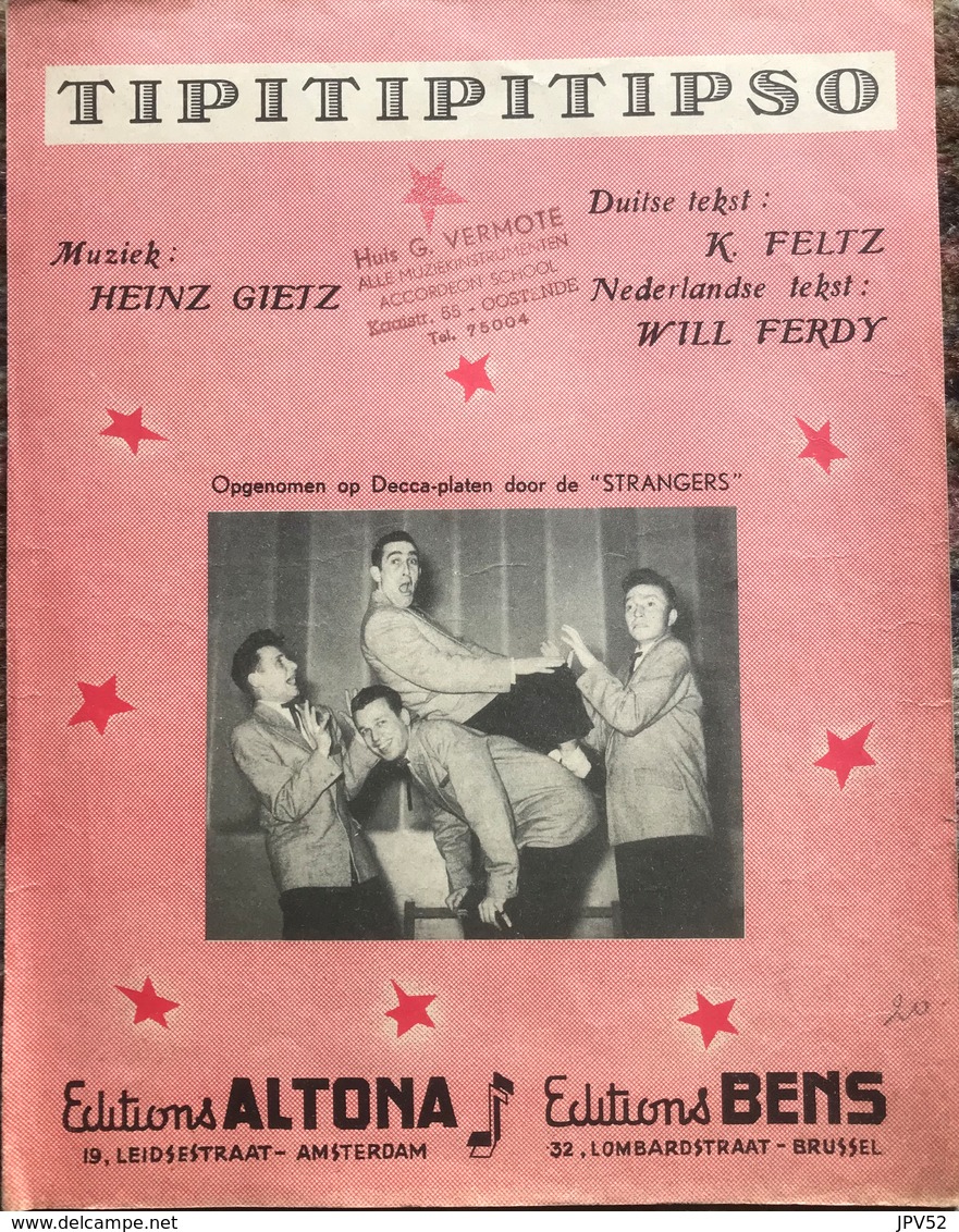(2) Partituur - Tipitipitipso - Heinz Gietz - D. Feltz - Will Ferdy - Editions Altona - Editions Bens - Partitions Musicales Anciennes