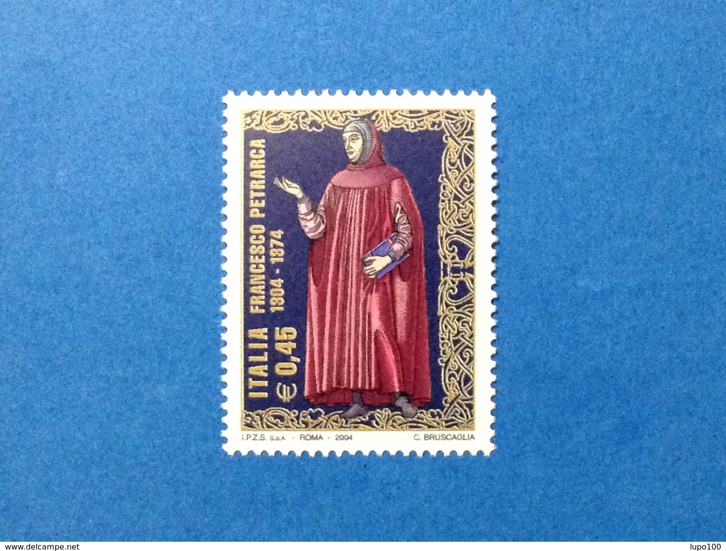 2004 ITALIA FRANCESCO PETRARCA POETA FRANCOBOLLO NUOVO STAMP NEW MNH** - 2001-10: Neufs