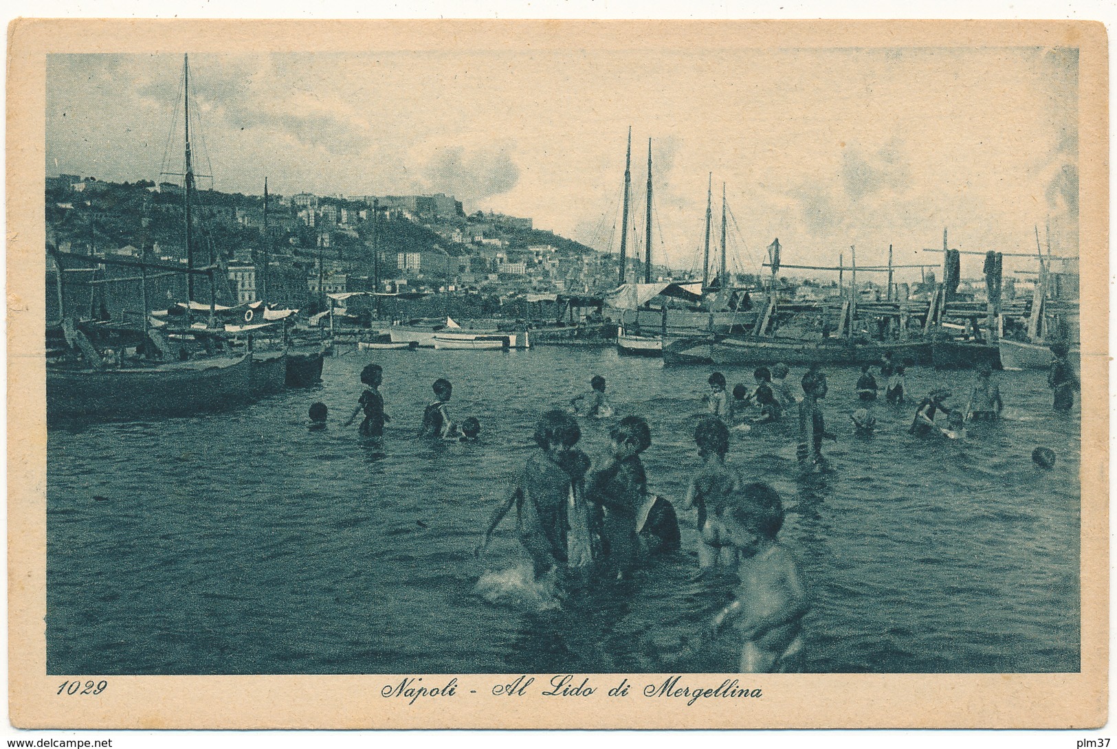 NAPOLI - Al Lido Di Mergellina, Enfants Se Baignant. - Editeurs L. & L. - Napoli