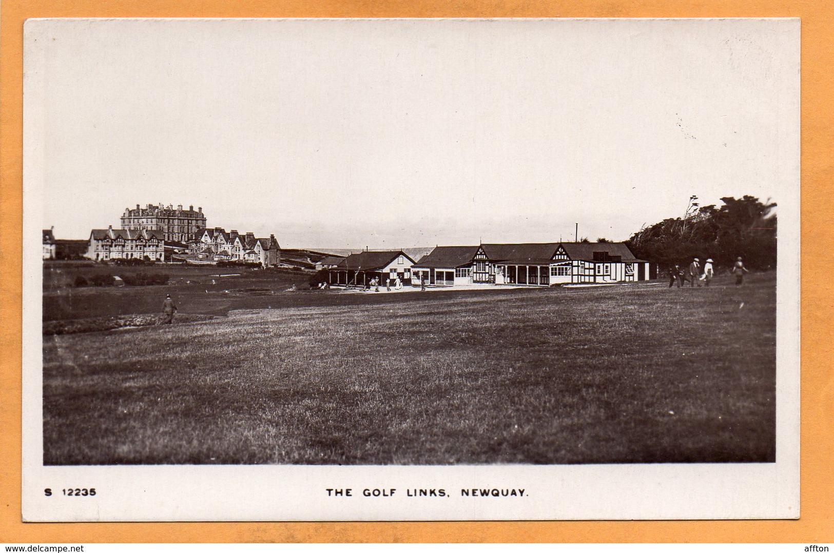 Newquay Golf Course UK 1910 Real Photo Postcard - Newquay