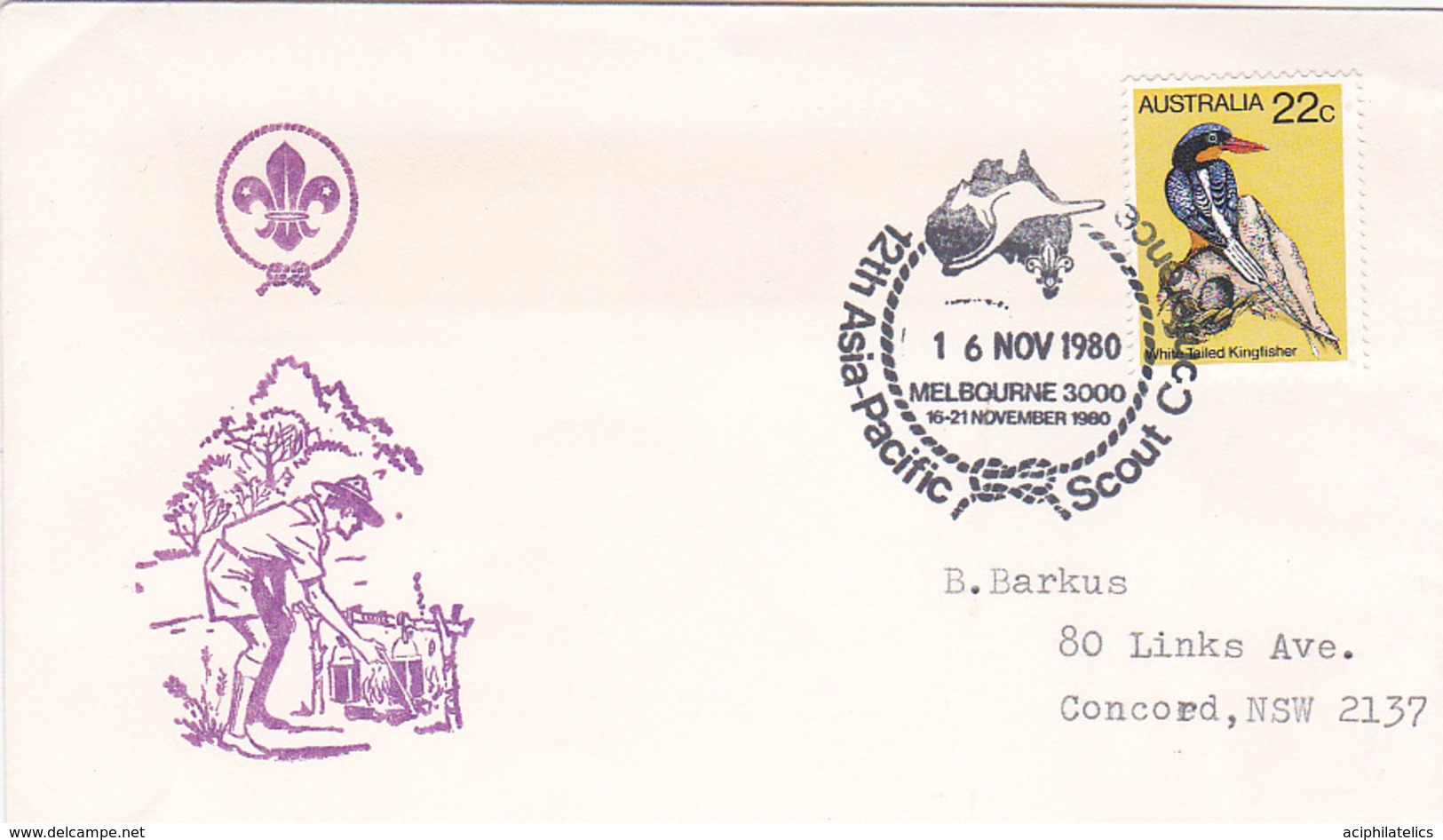 Australia 1982 12th Asia-Pacific Scout Conference, Souvenir Cover - Postmark Collection