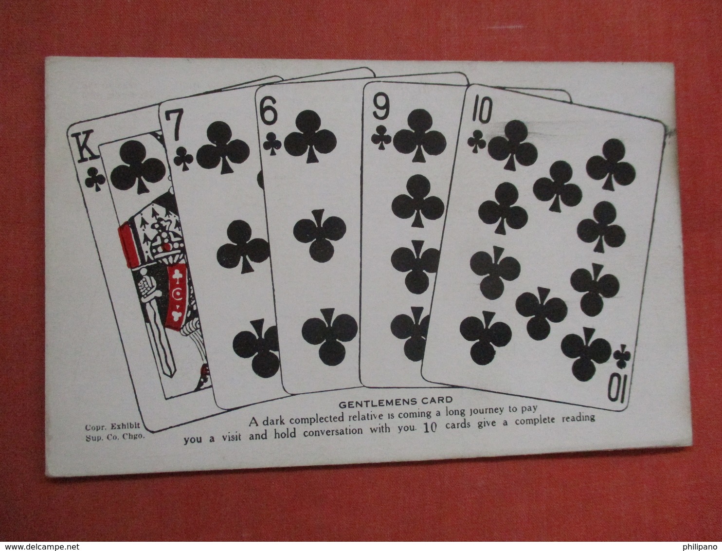 Blank Back Non Postcard        Playing Cards  Gentlemens Card        Ref 3755 - Playing Cards