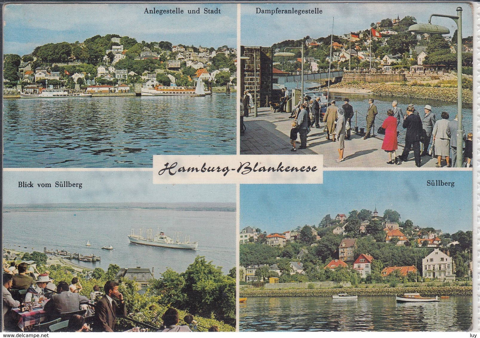 HAMBURG - Blankenese, Mehrbildkarte Mit Anlegestelle, Süllberg - Blankenese