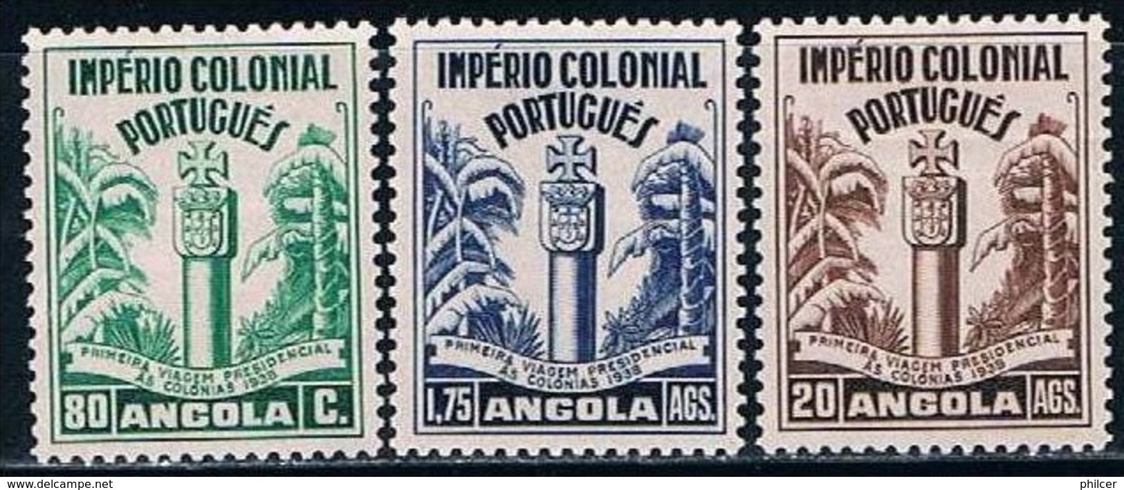 Angola, 1938, # 276/8, MH - Angola