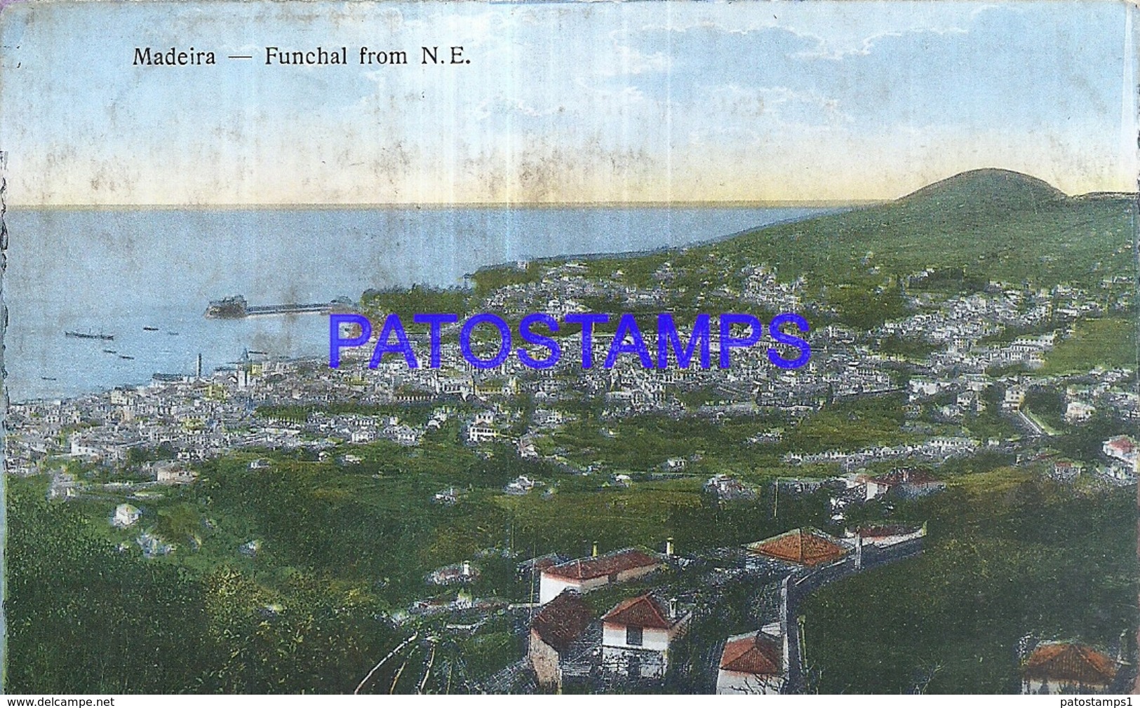 125548 PORTUGAL MADEIRA FUNCHAL VIEW GENERAL SPOTTED POSTAL POSTCARD - Other & Unclassified