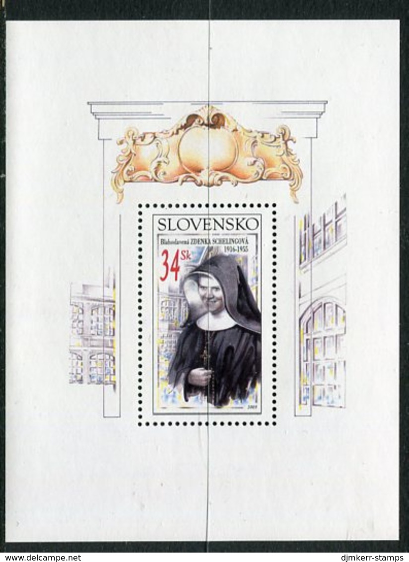 SLOVAKIA 2005 Beatification Of Zdenka Schelingova Block  MNH / **.  Michel Block 23 - Unused Stamps