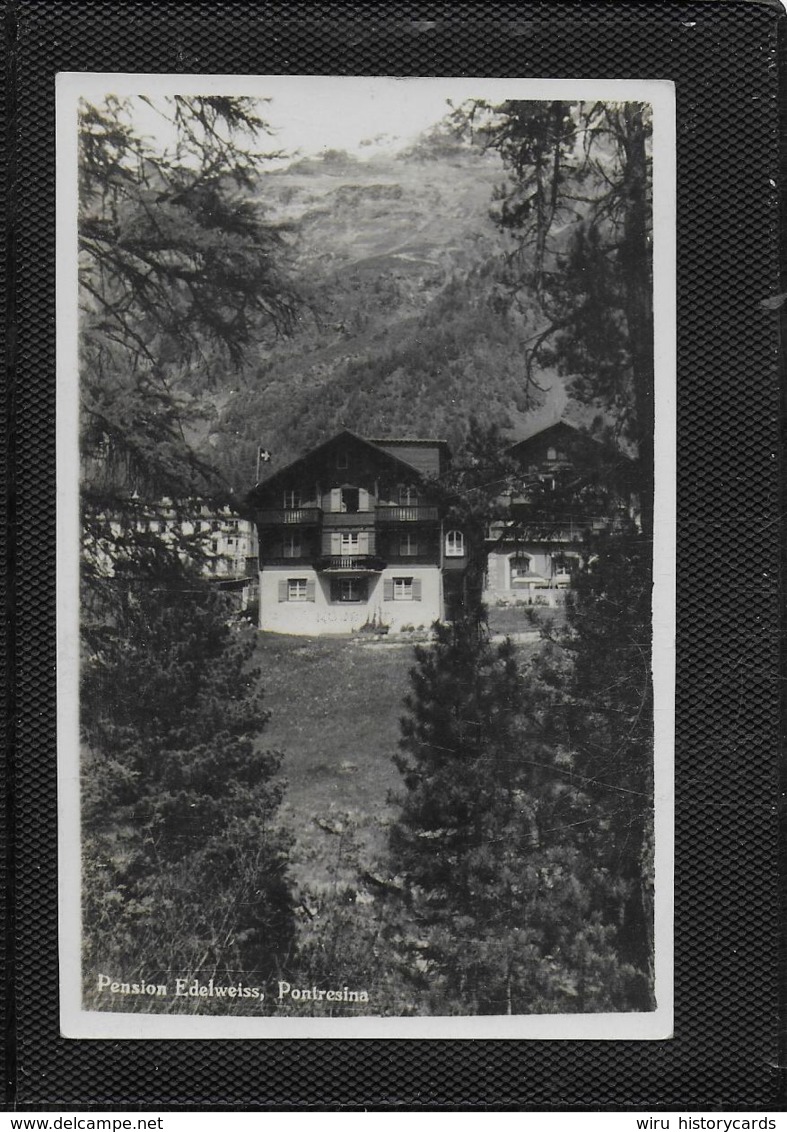 AK 0378  Pontresina - Pension Edelweiss Um 1920-30 - Hotels & Gaststätten