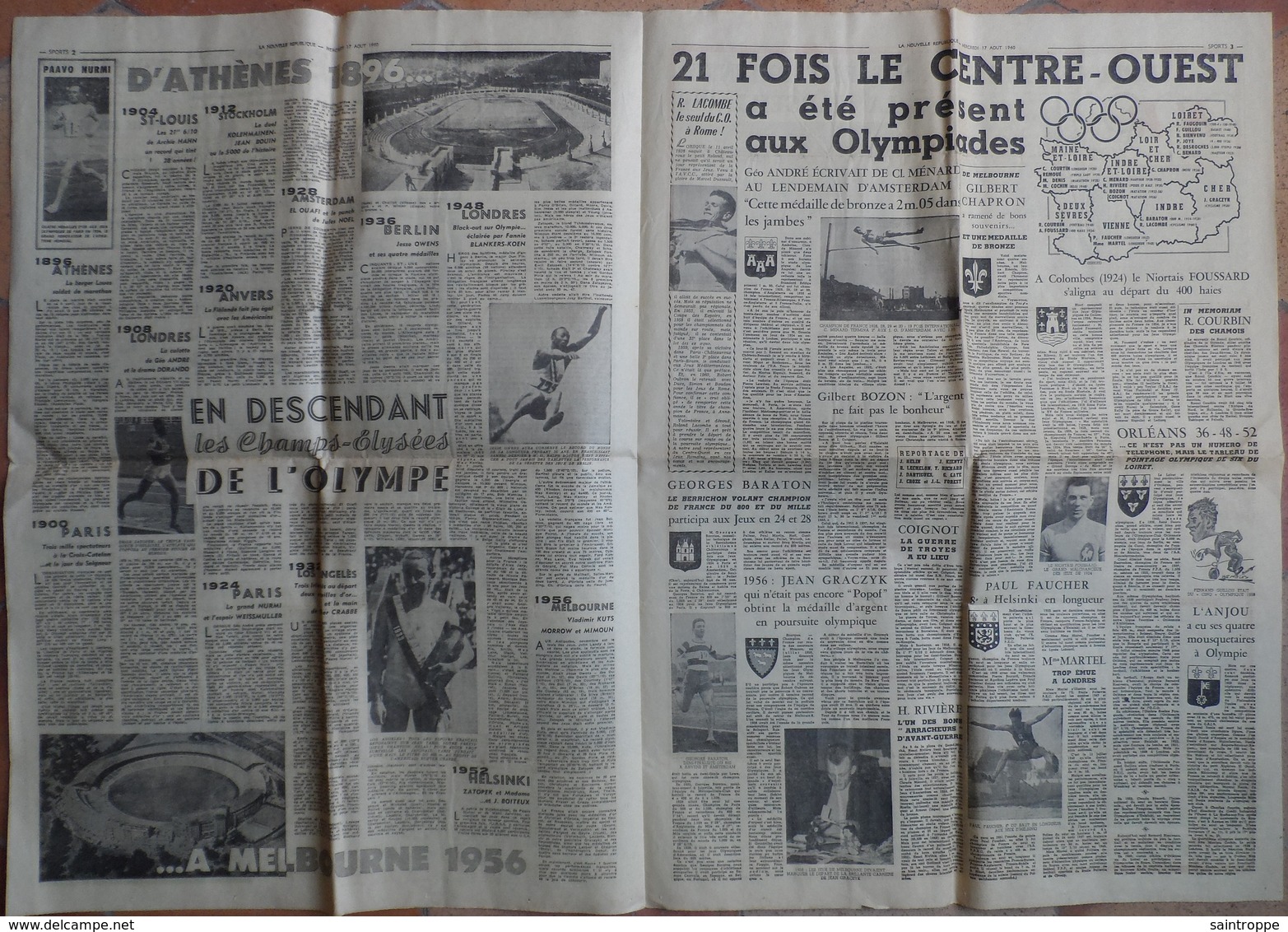 Jeux Olympiques 1960 à Rome. - 1950 à Nos Jours