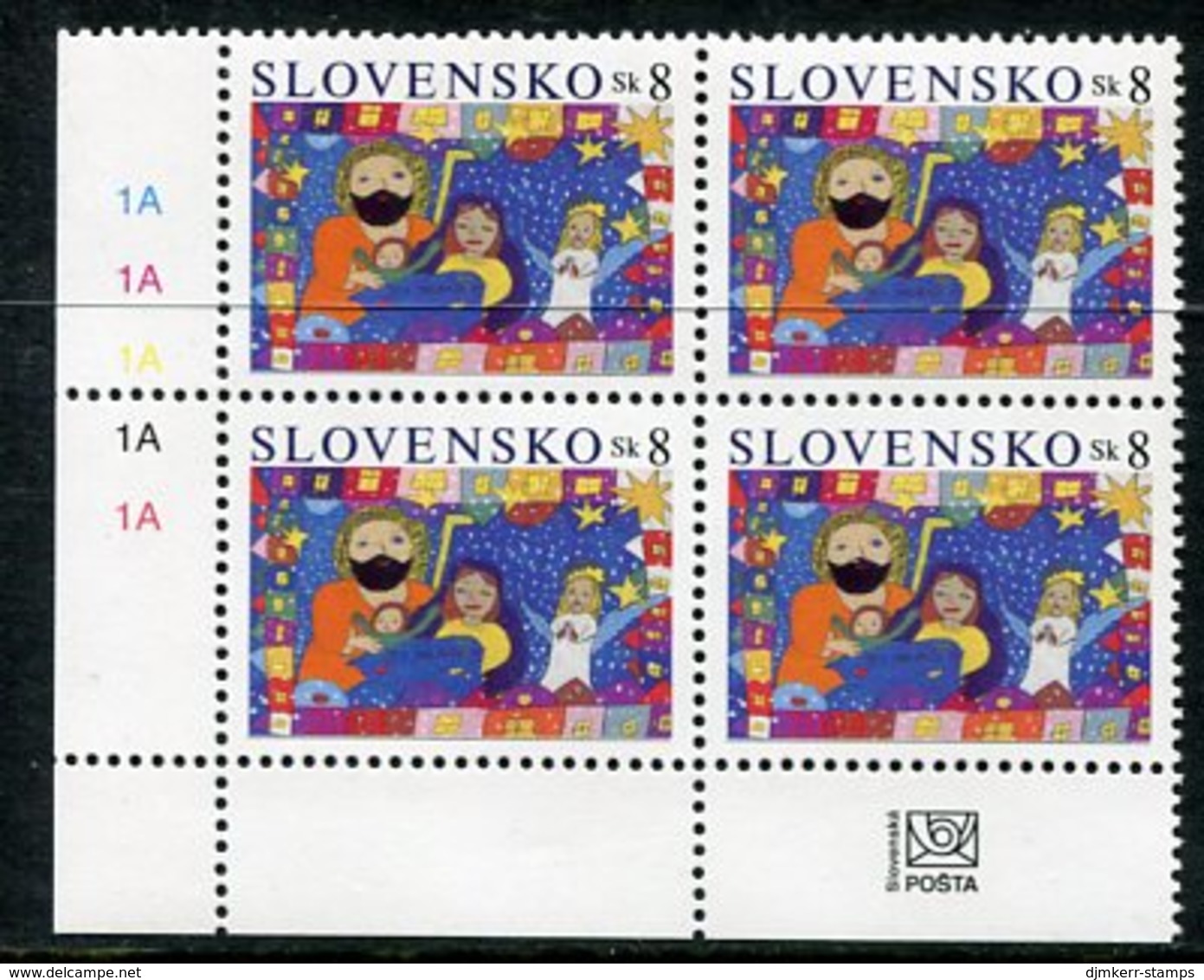 SLOVAKIA 2004 Christmas Block Of 4 MNH / **.  Michel 496 - Ungebraucht