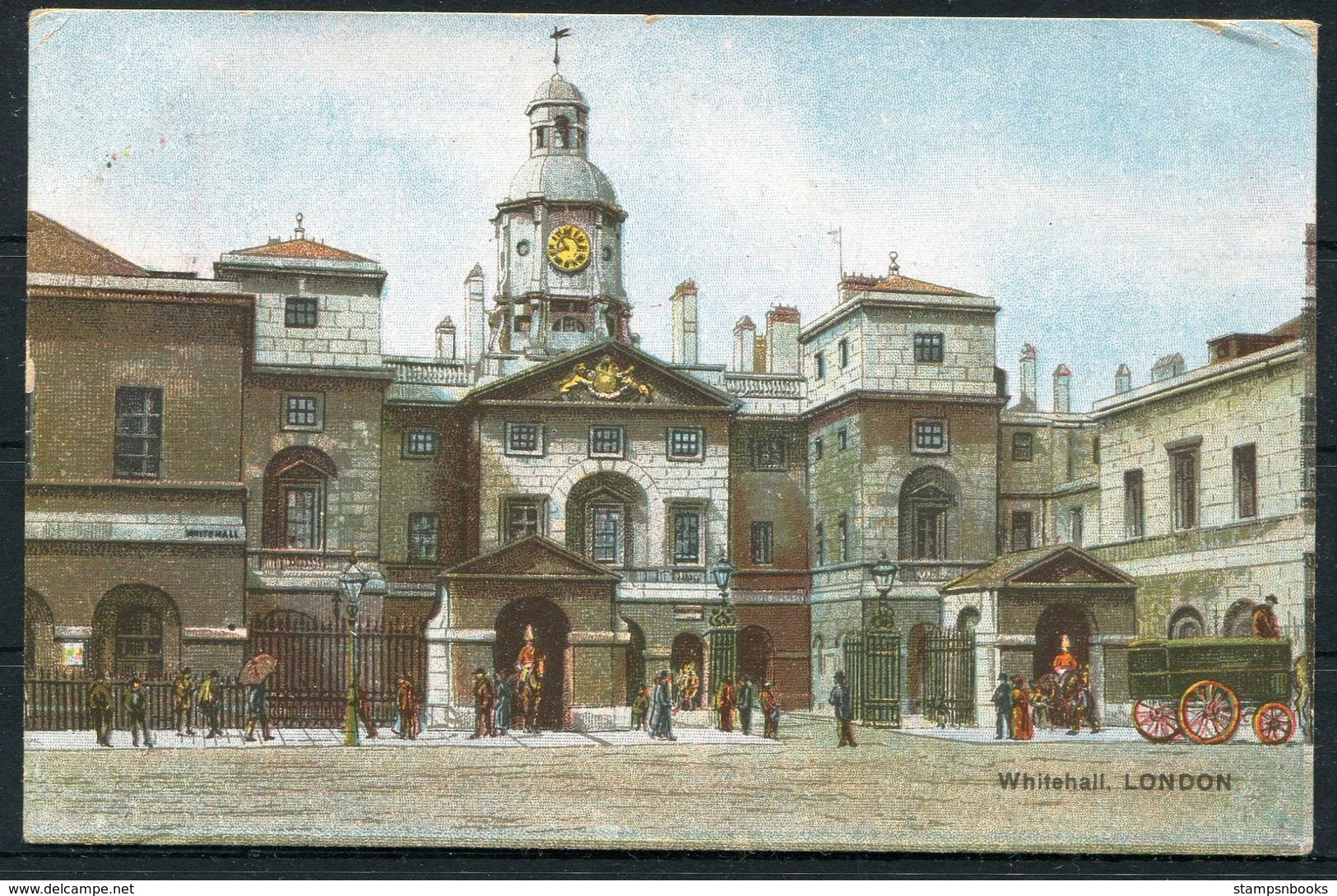 GB Horseguards Whitehall Postcard - Norway. London EC Machine Cancel - Covers & Documents