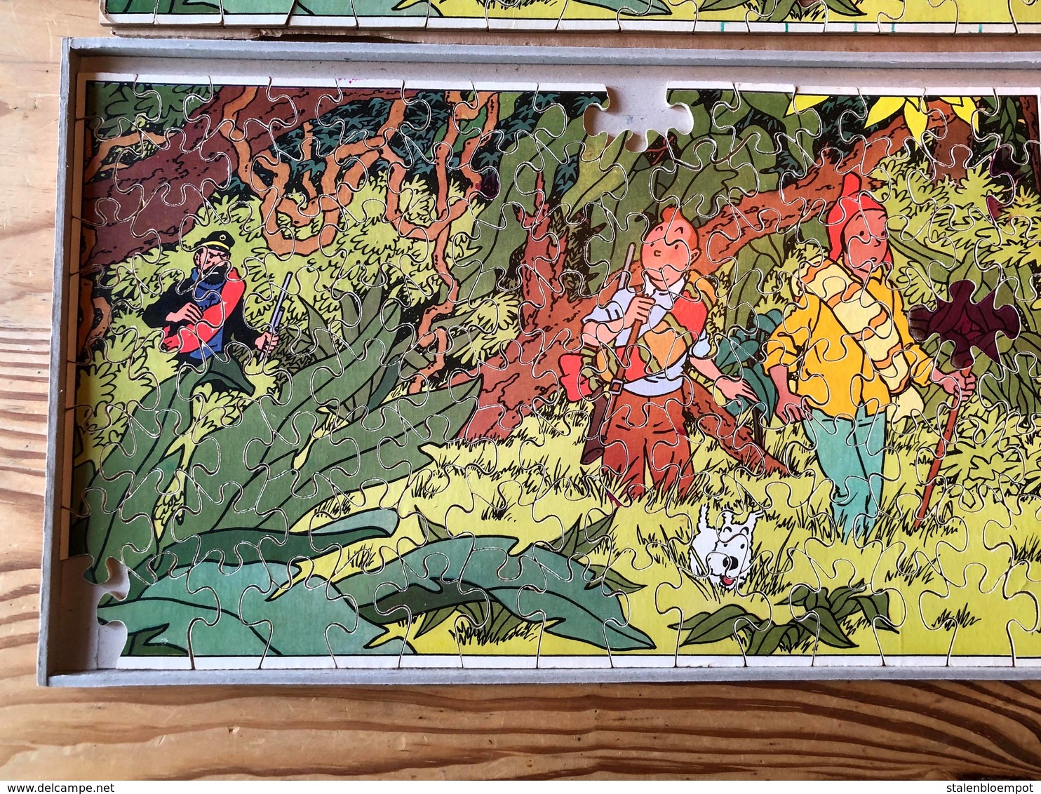 2 Puzzles Tintin - 2 Oude Kuifje Puzzels - Kuifje