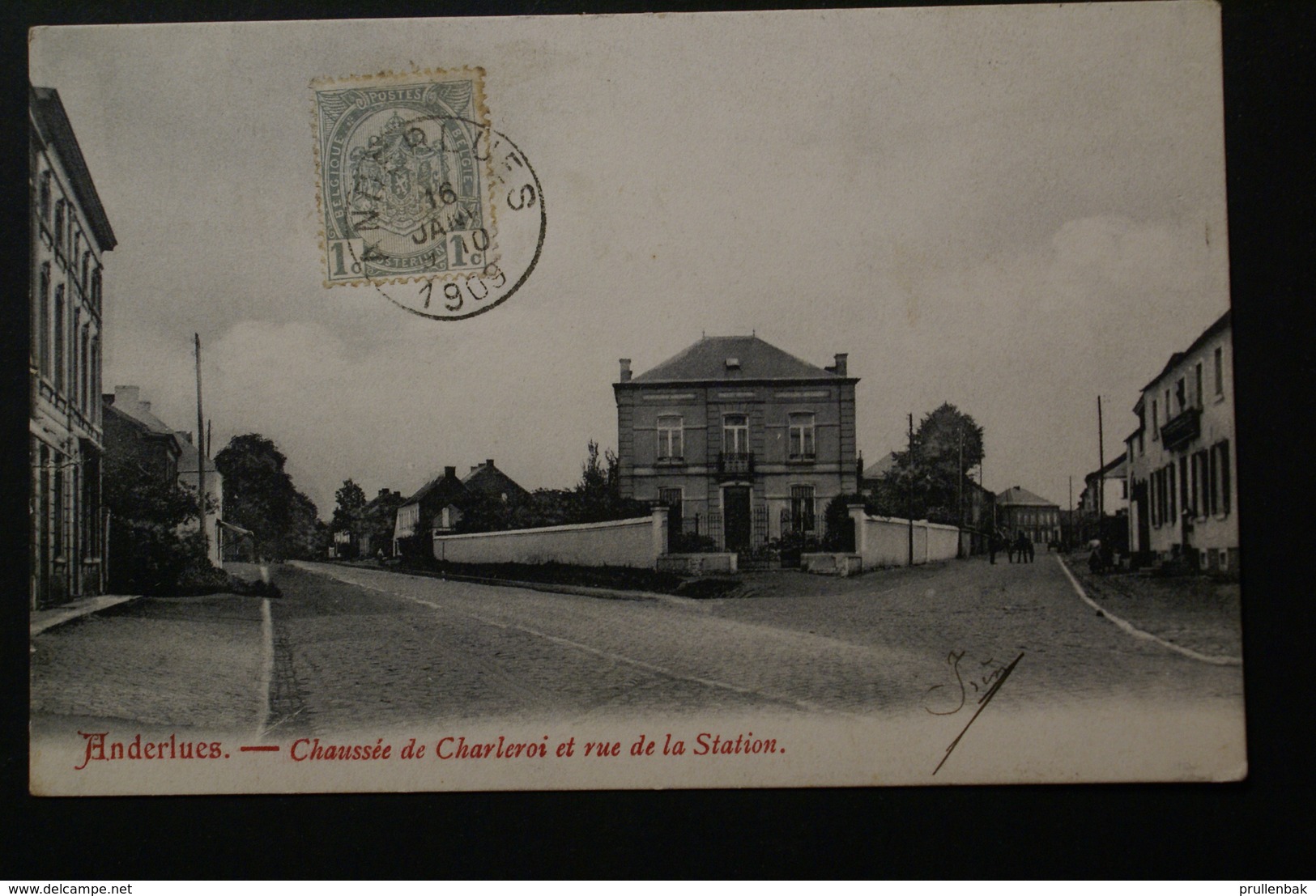 Anderlues - Chaussée De Charleroi Et Rue De La Station - Anderlues