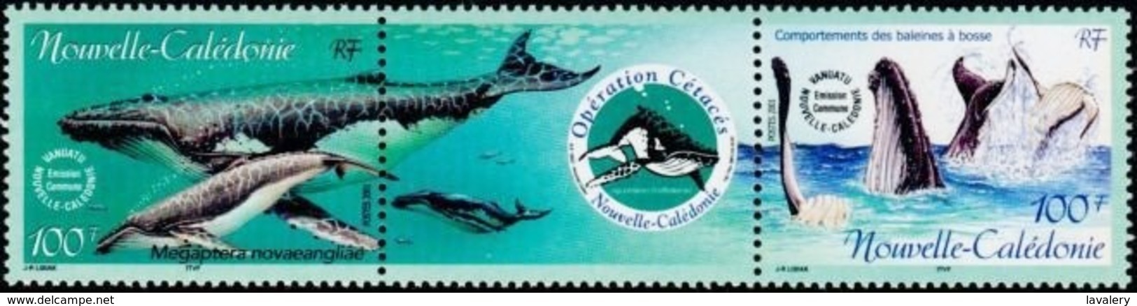 NEW CALEDONIA 2001 Operation Cetaces Humpback Whale Whales Marine Life Animals Fauna MNH - Baleines