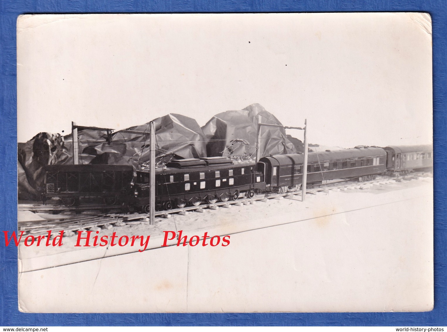 Photo Ancienne - Train électrique à Identifier - Jouef ? Joustra ? - Voir Locomotive / Wagon - Photographe Paul Luzier - Trenes