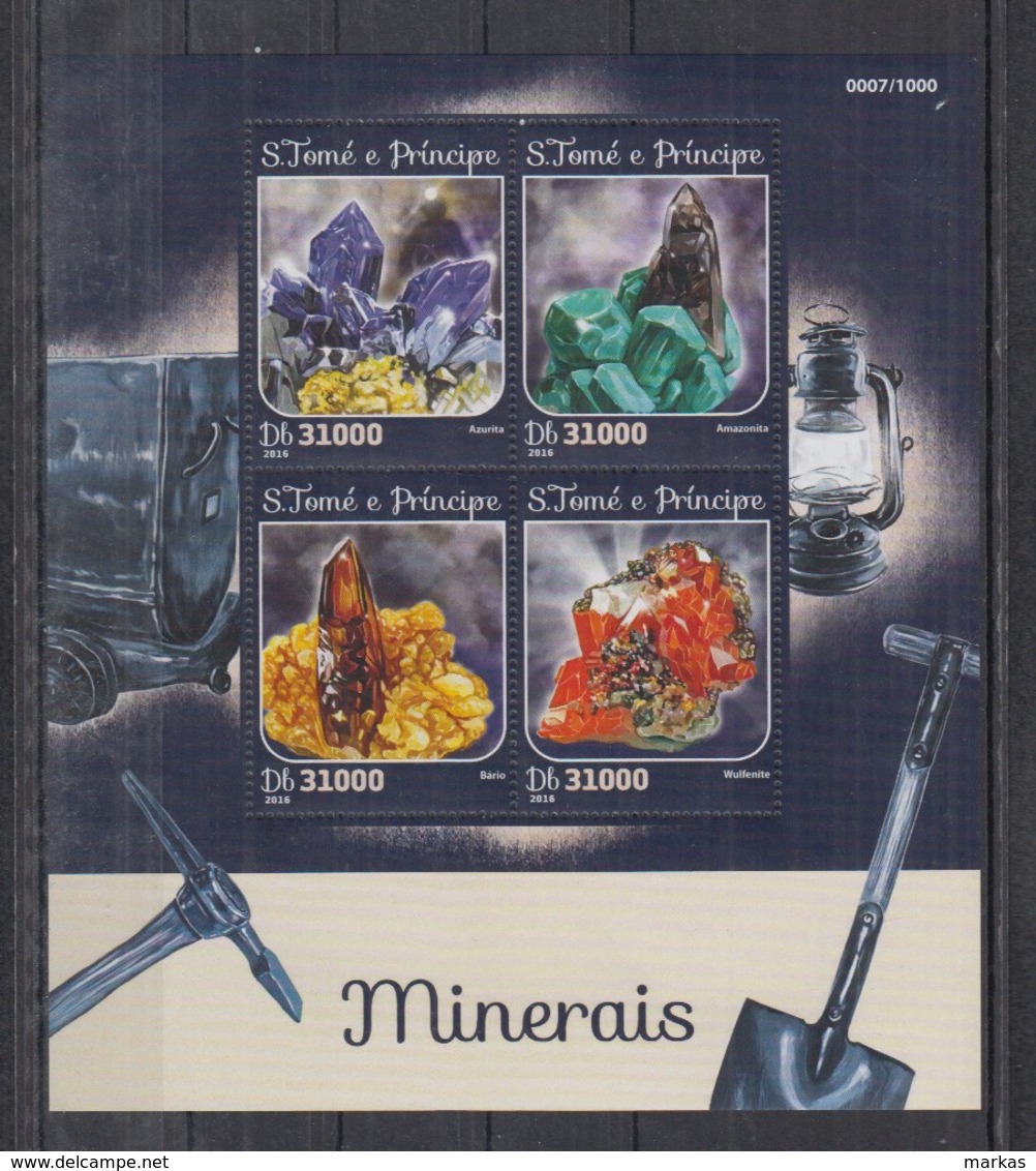 C713. S.Tome E Principe MNH - 2016 - Nature - Minerals - Other & Unclassified