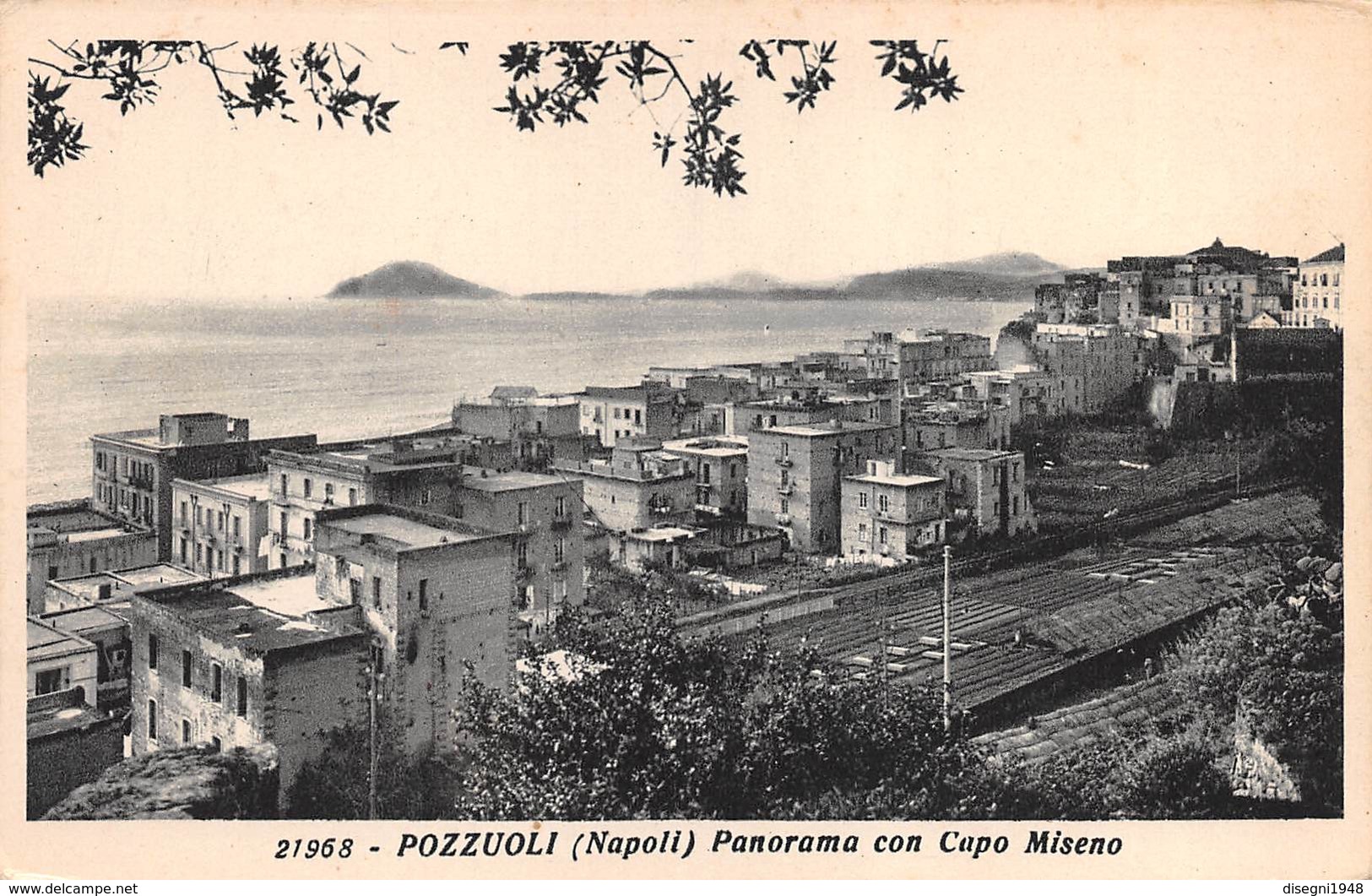 M08811 "POZZUOLI-(NAPOLI)-PANORAMA CON CAPO MISENO" CART. ORIG. NON SPED. - Pozzuoli