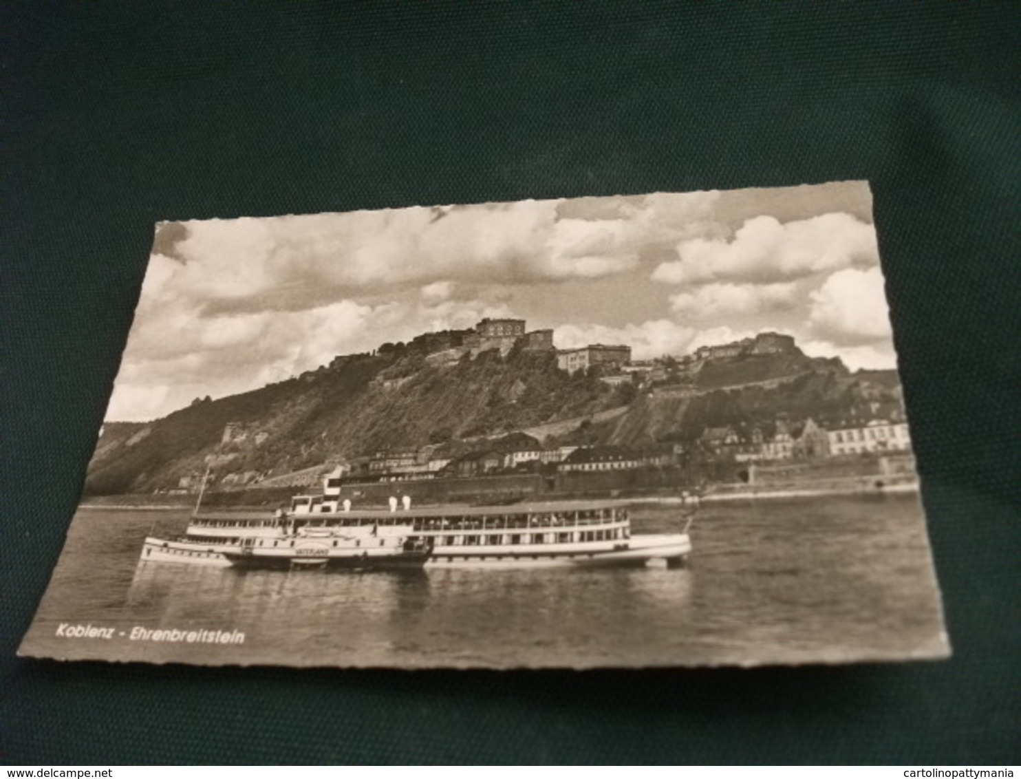 NAVE SHIP TRAGHETTO VATERLAND KOBLENZ EHRENBREITSTEIN GERMANIA - Traghetti