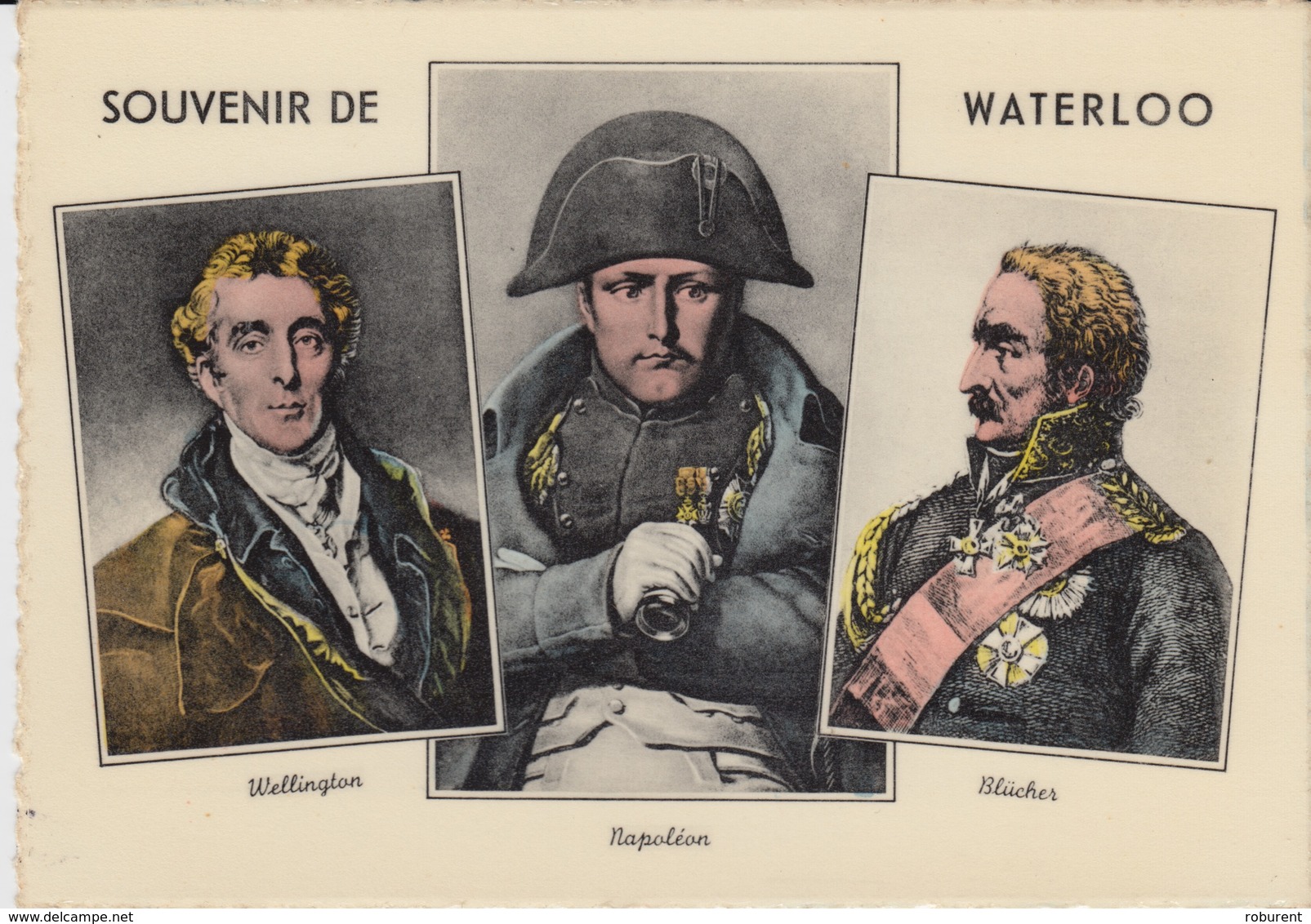 PAESI BASSI - BELGIO - SOUVENIR DE WATERLOO - WELLINGTON-NAPOLEON-BLUCHER - Waterloo