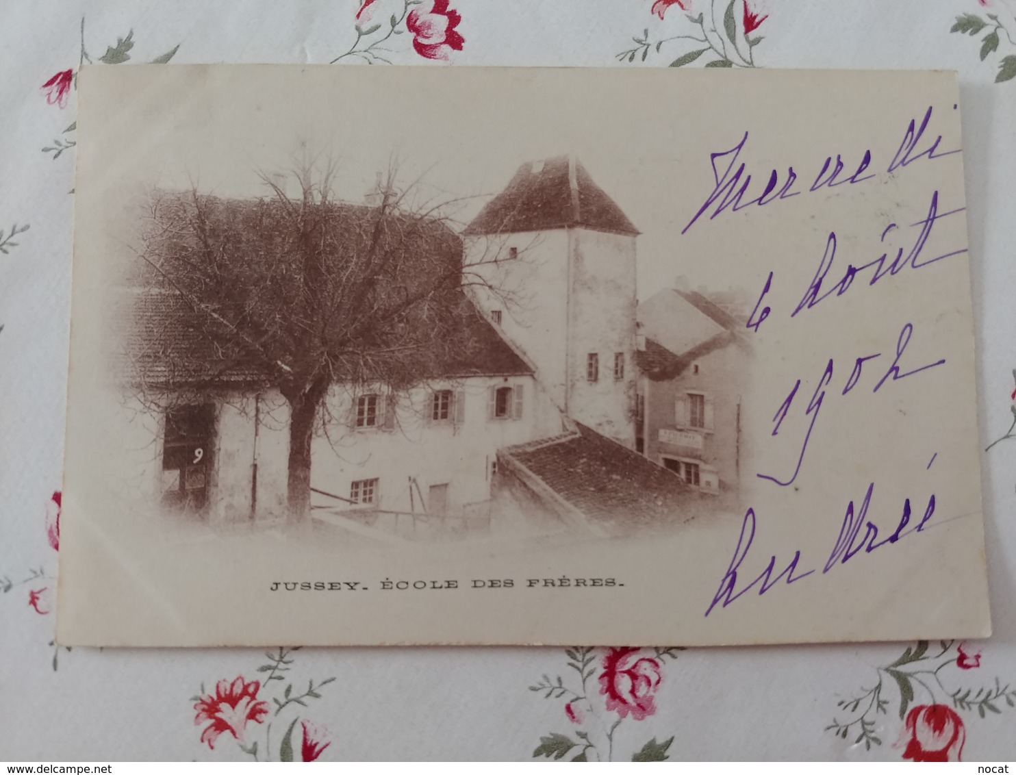 Jussey école Des Frères 2 Cachets Courrier Convoyeur Haute Saône Franche Comté - Autres & Non Classés